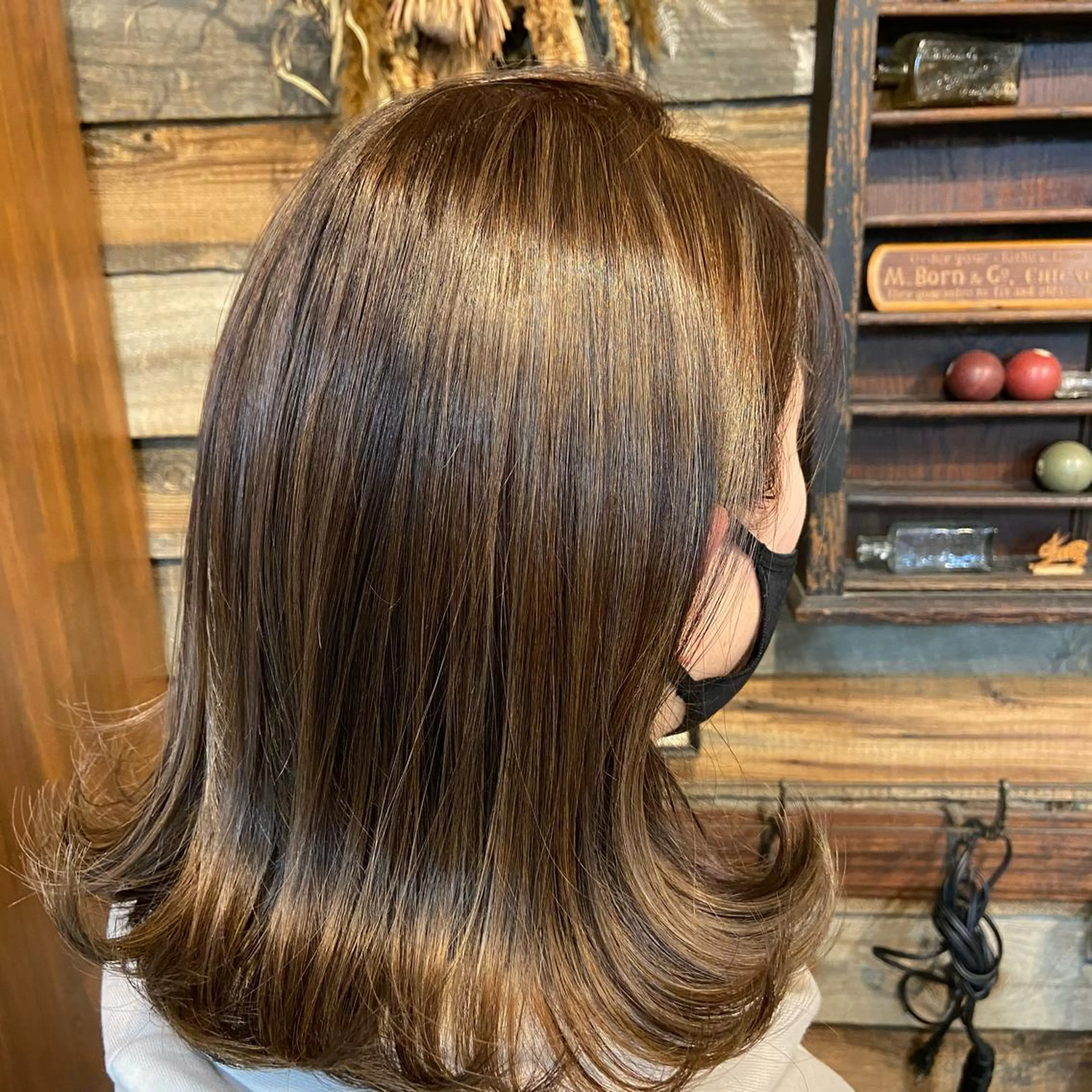 ミディアム カラー ヘアカラー RuBell所属・川崎 かなでのヘアスタイル