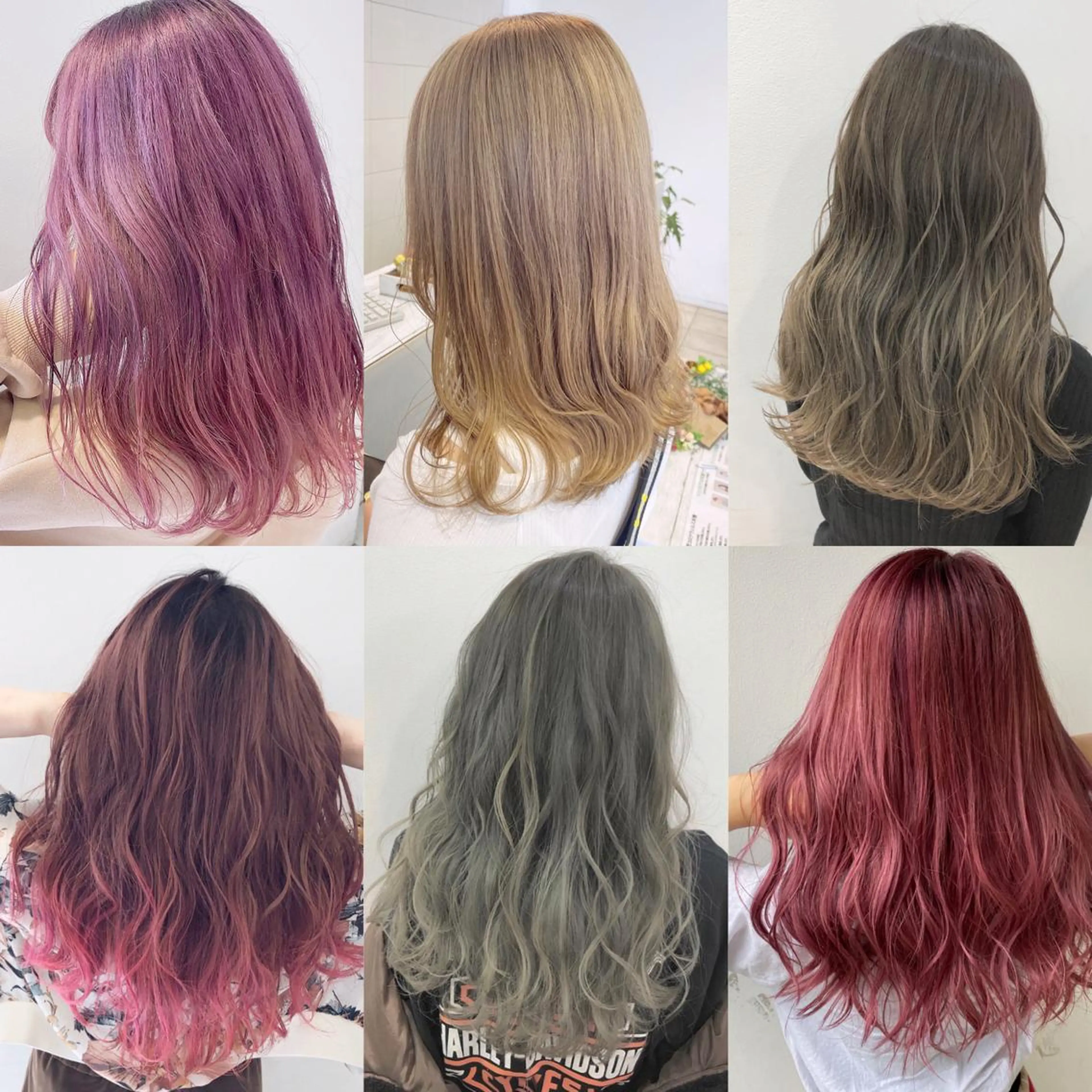 ロング カラー 渡邊 唯のヘアスタイル