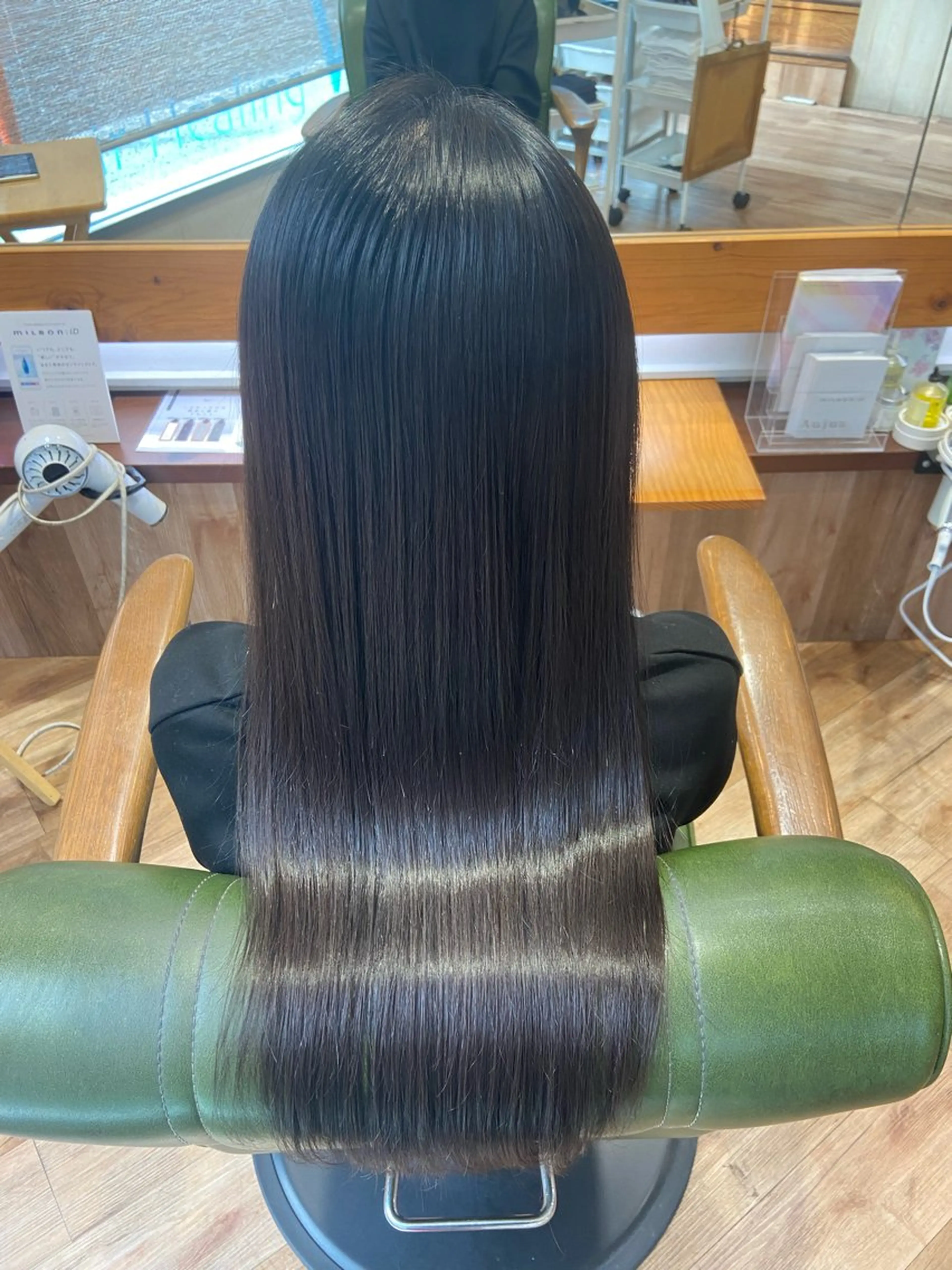 ロング 髪質改善 トリートメント 代表　しみず としやのヘアスタイル