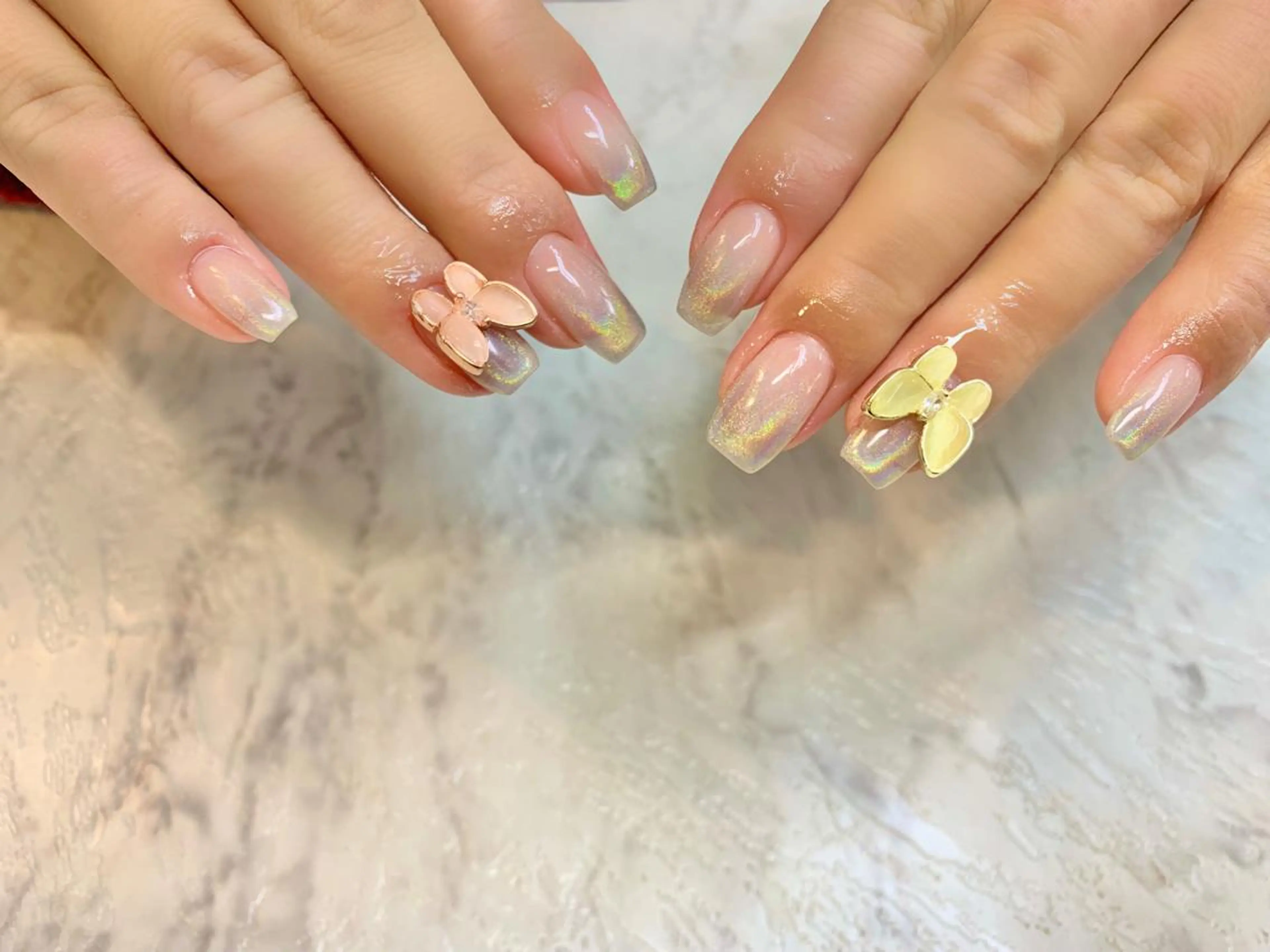 《オフなし》グラデーション+🌟デカパーツ💜の写真