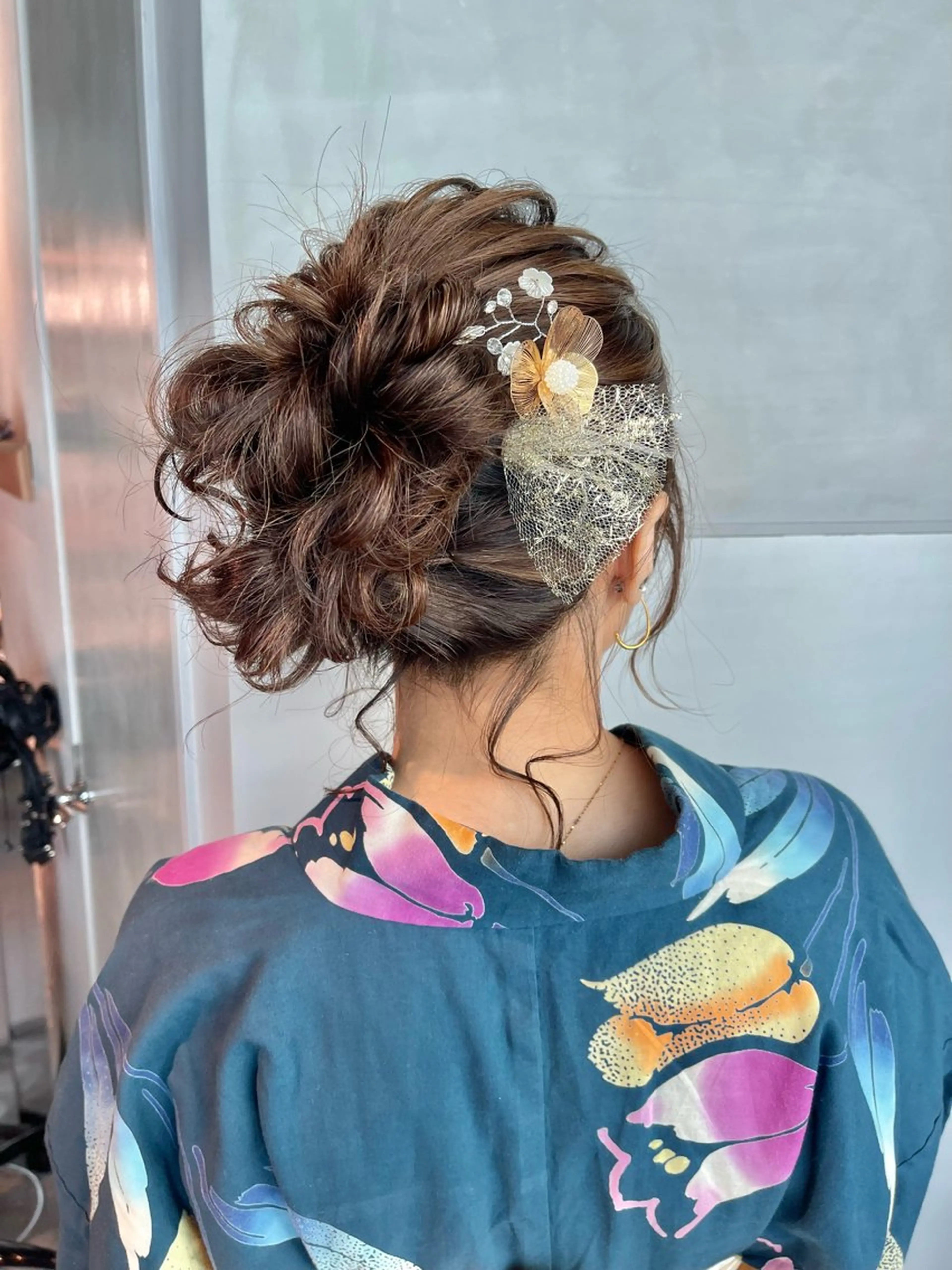 ヘアアレンジ ポニーテール 結婚式・ブライダル 卒業式のヘアスタイル ヘアセット charm《銀座》 ヘアセット/縮毛矯正のヘアスタイル