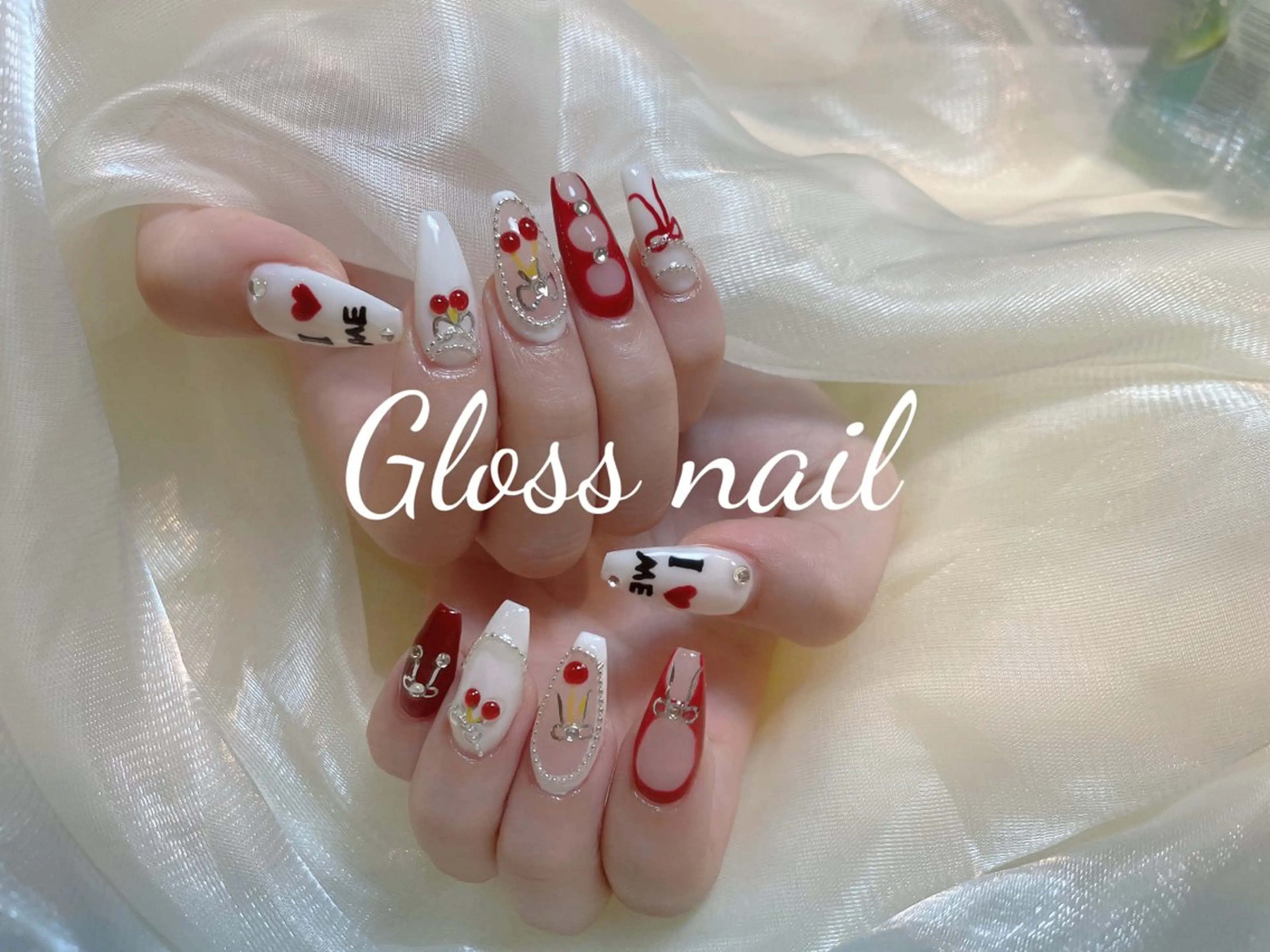 ネイル ハンドネイル Meri💅ジェル& チップ長さだし専門のネイルデザイン