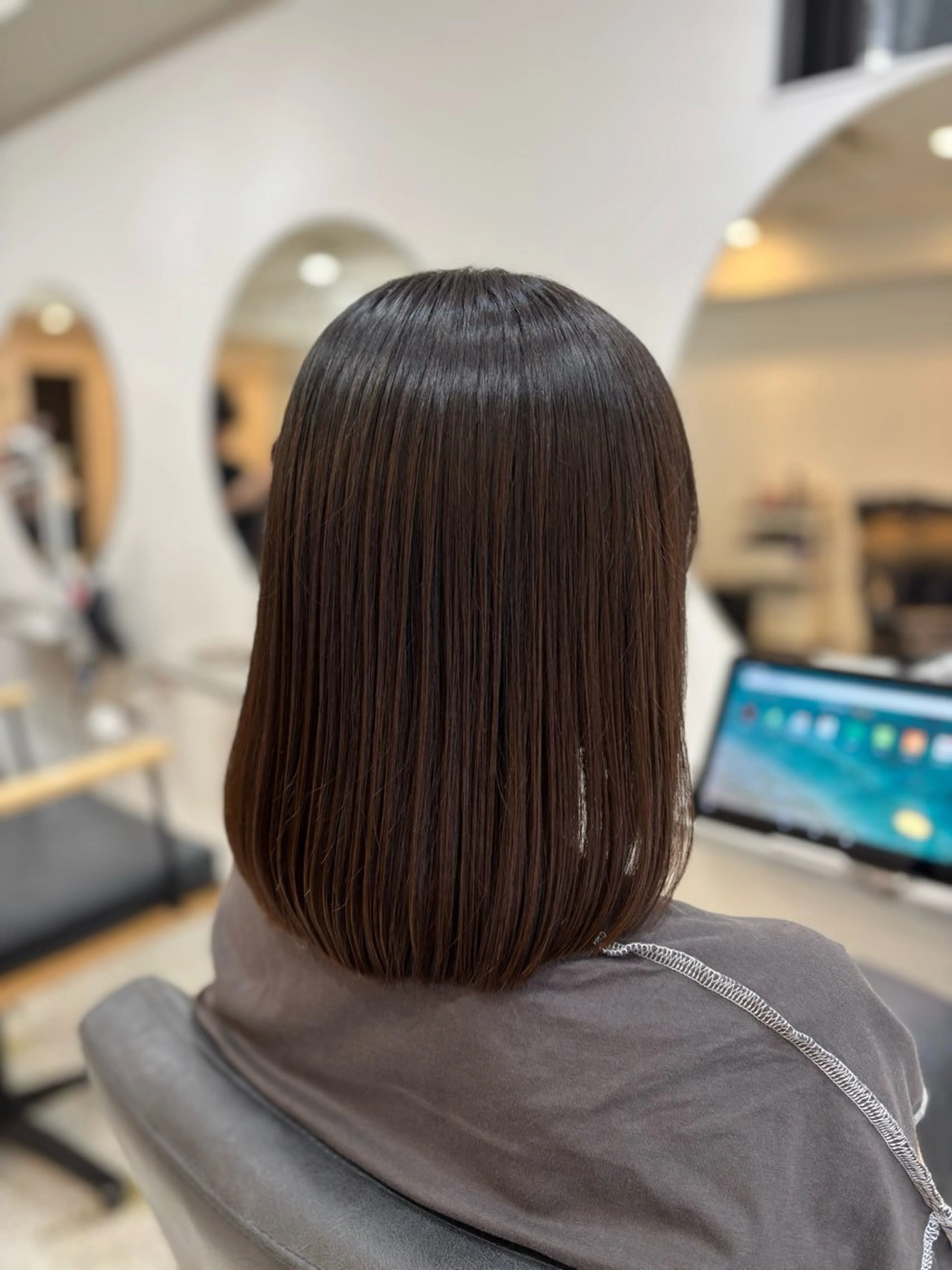 ミディアム memories銀座所属・ボブ/透明感カラー/ 艶髪/azumiのヘアスタイル