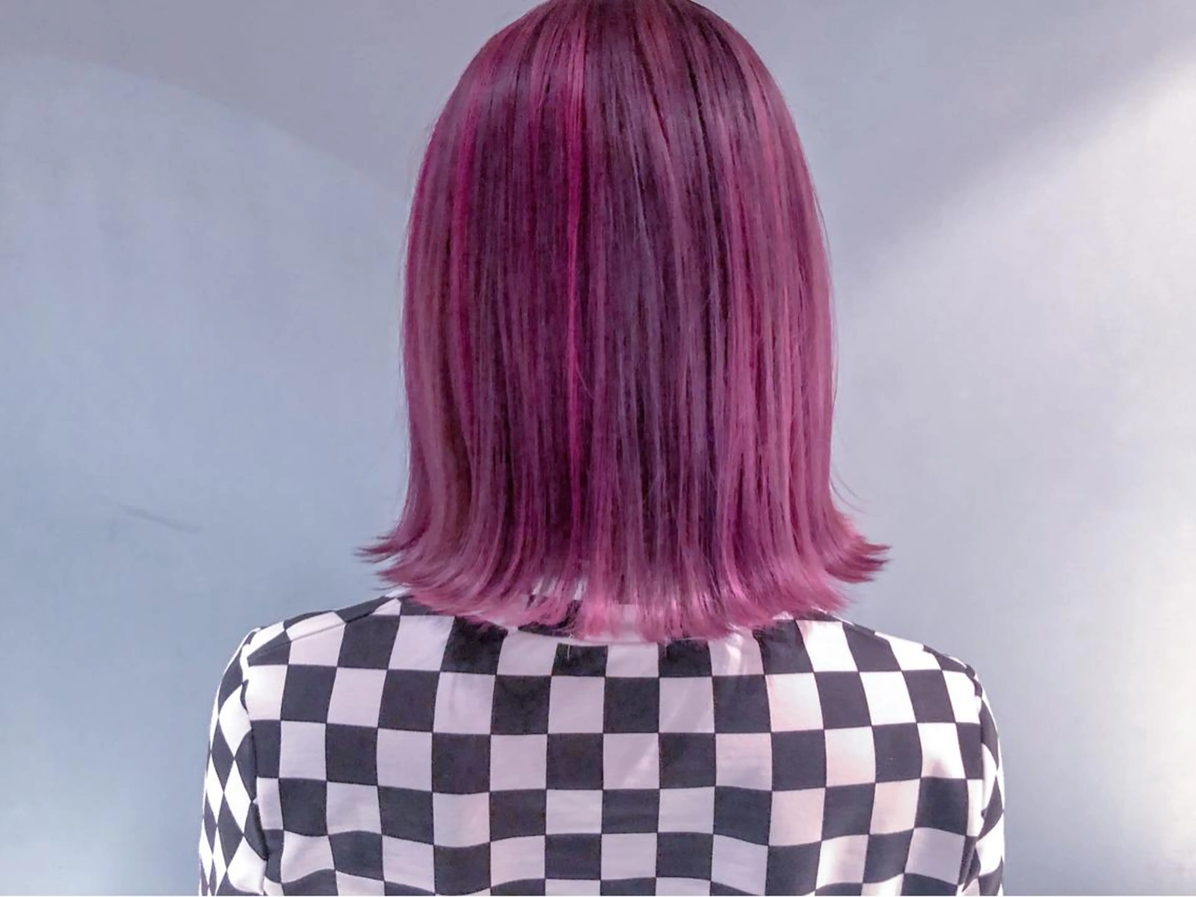 セミロング カラー ラベンダーカラー メッシュ トリートメント salonF 🔸hamaのマツエク・マツパデザイン