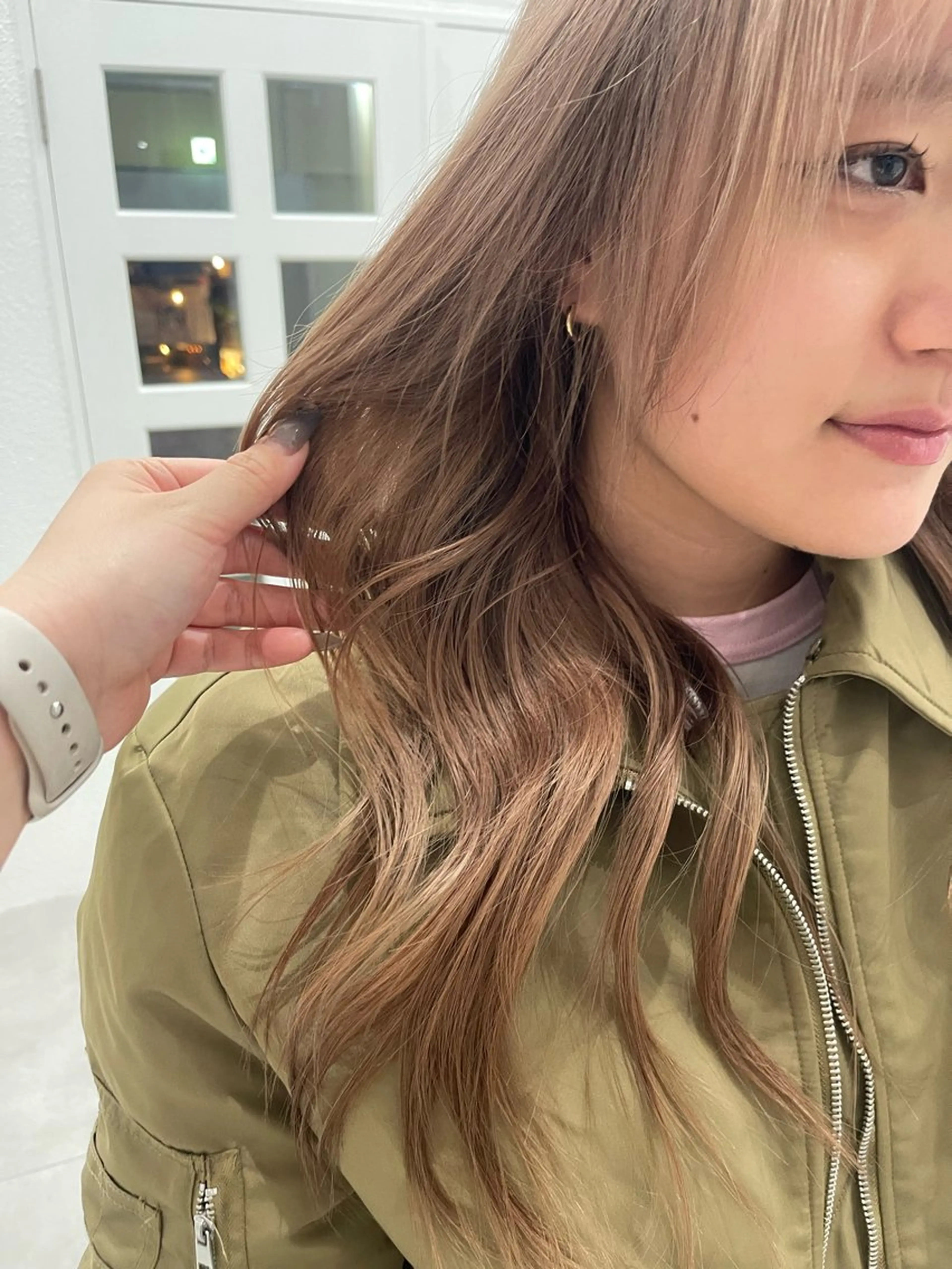 ロング maho/ブリーチ ミルクティー四条大宮のヘアスタイル