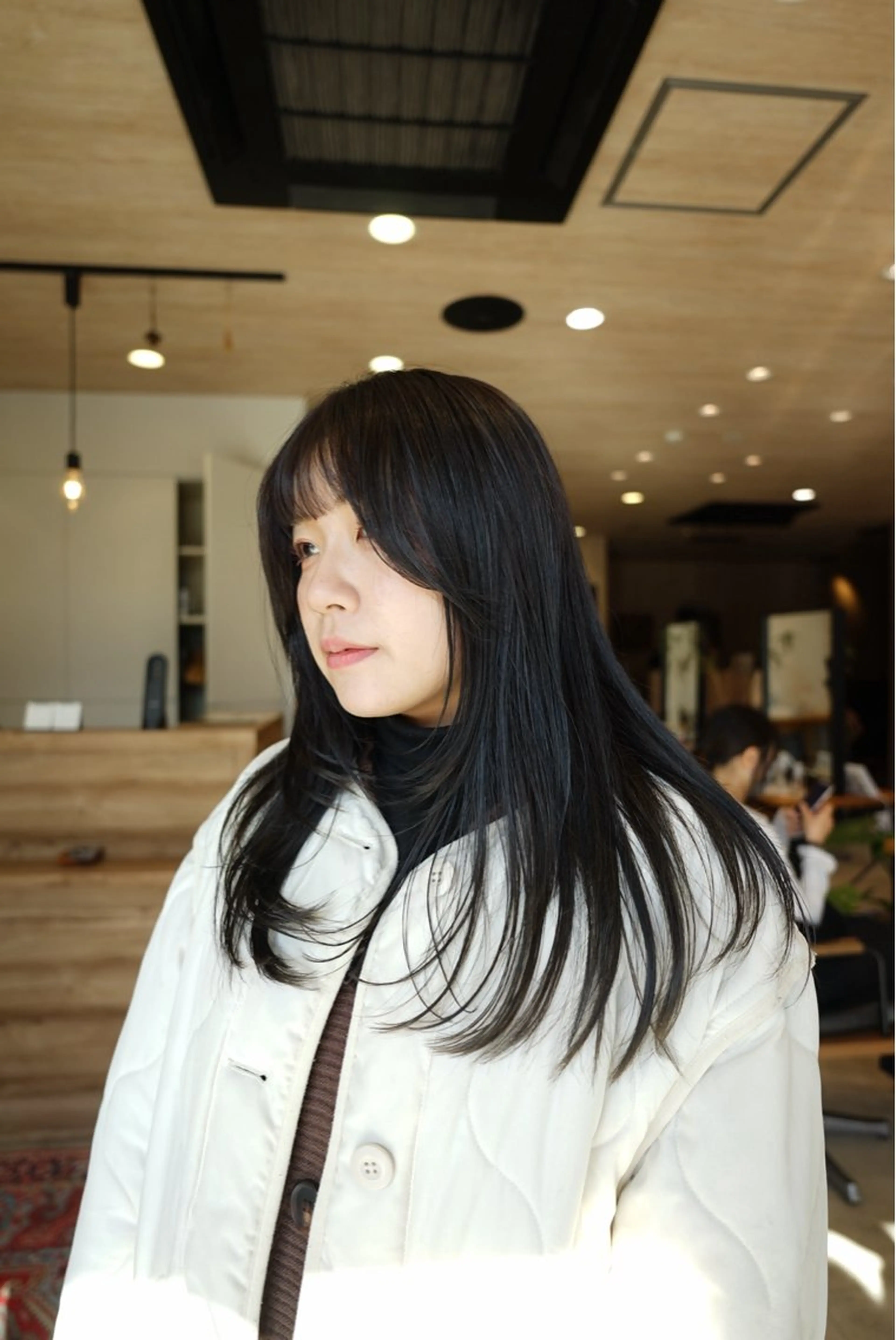 セミロング カラー ケアカラー 産休中です 艶カラー♡オカのヘアスタイル