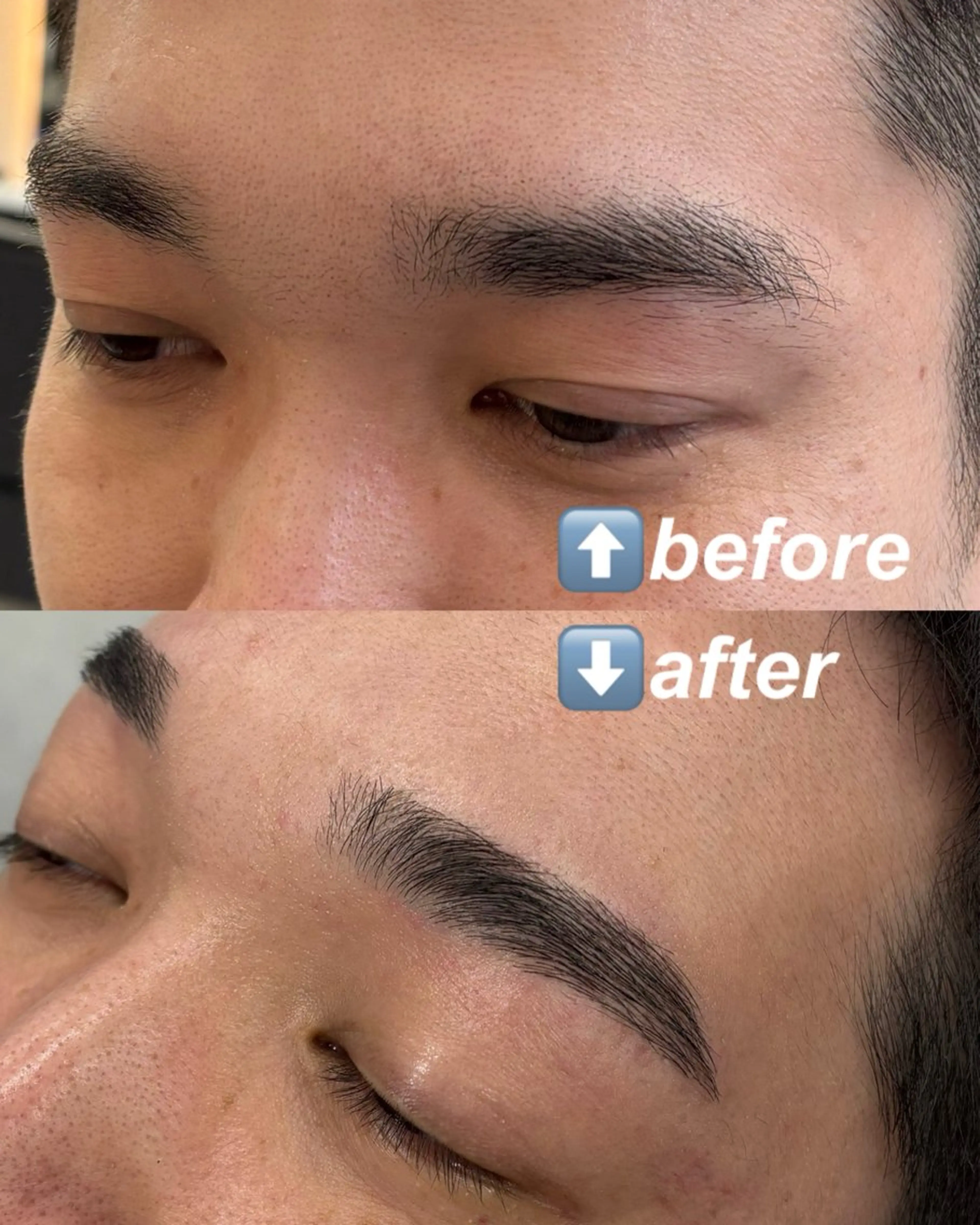 メンズ アイブロウ メンズパーマ 眉毛ワックス脱毛 ワックス脱毛 眉カット その他(アイブロウ) 「SHOT」 miharuの眉毛・アイブロウイメージ