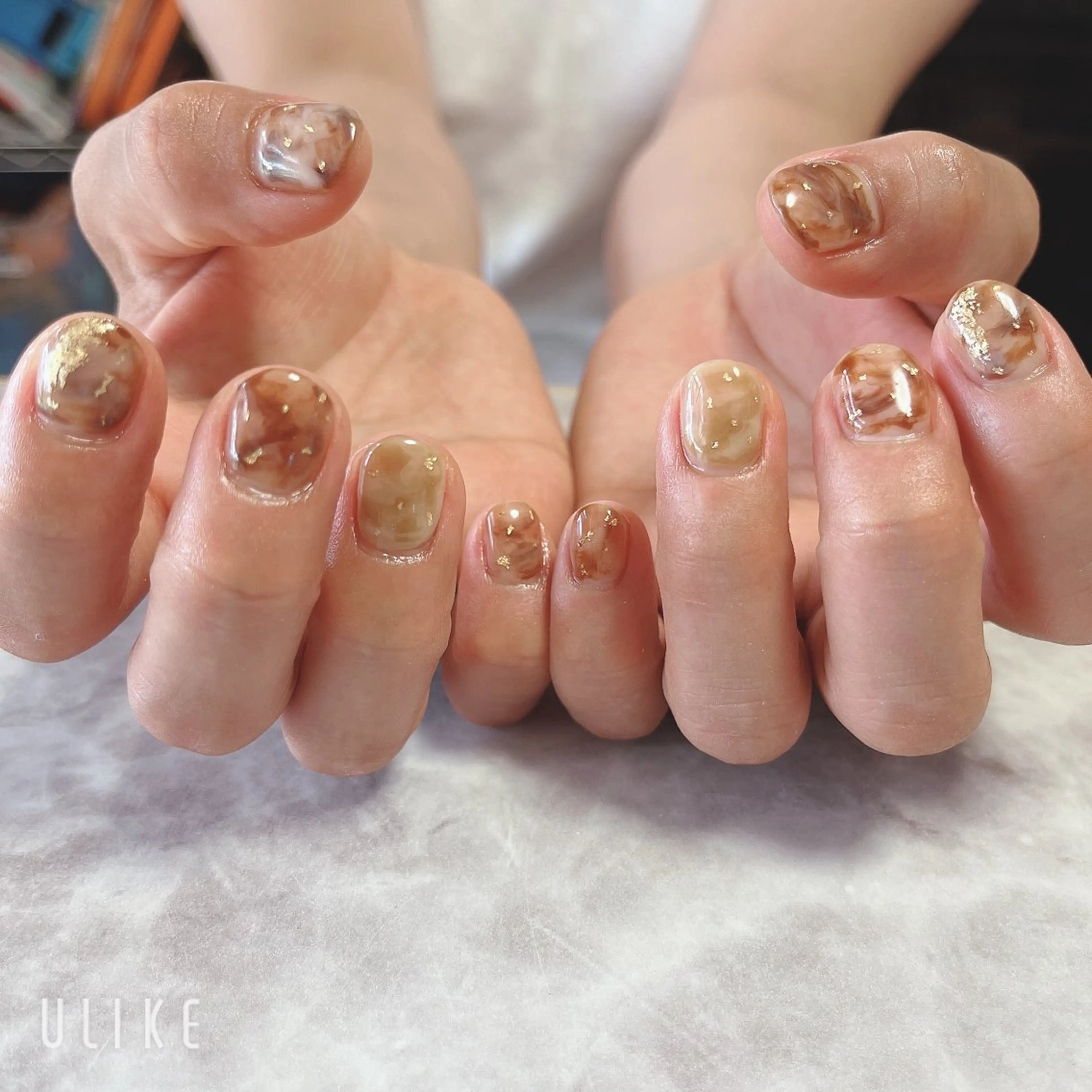 ネイル ニュアンスネイル ❁miju nail 大人上品/自爪育成のネイルデザイン