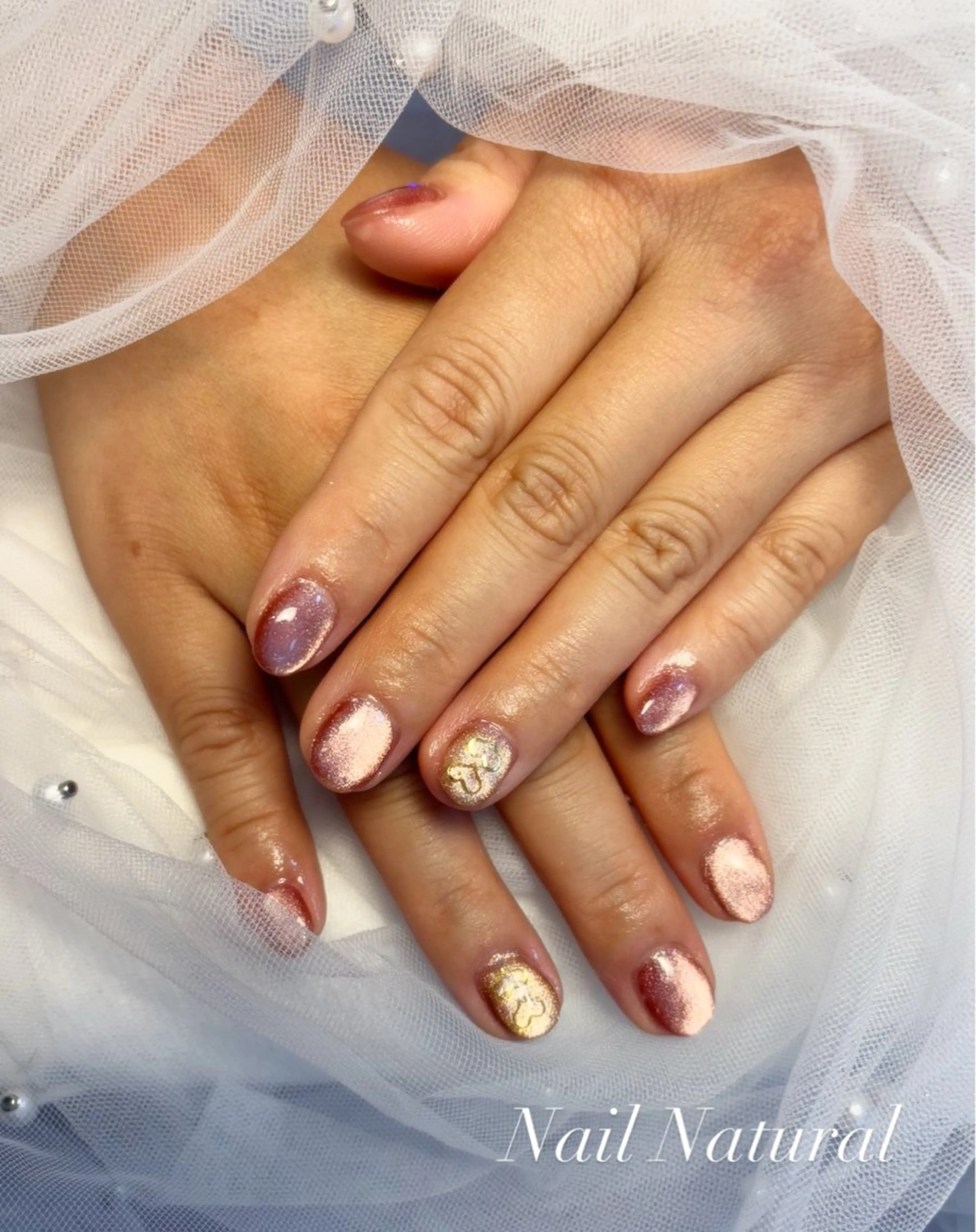 ネイル フットネイル ジェルネイル キラキラネイル マグネットネイル ハンドネイル Nail salon Natulalのネイルデザイン