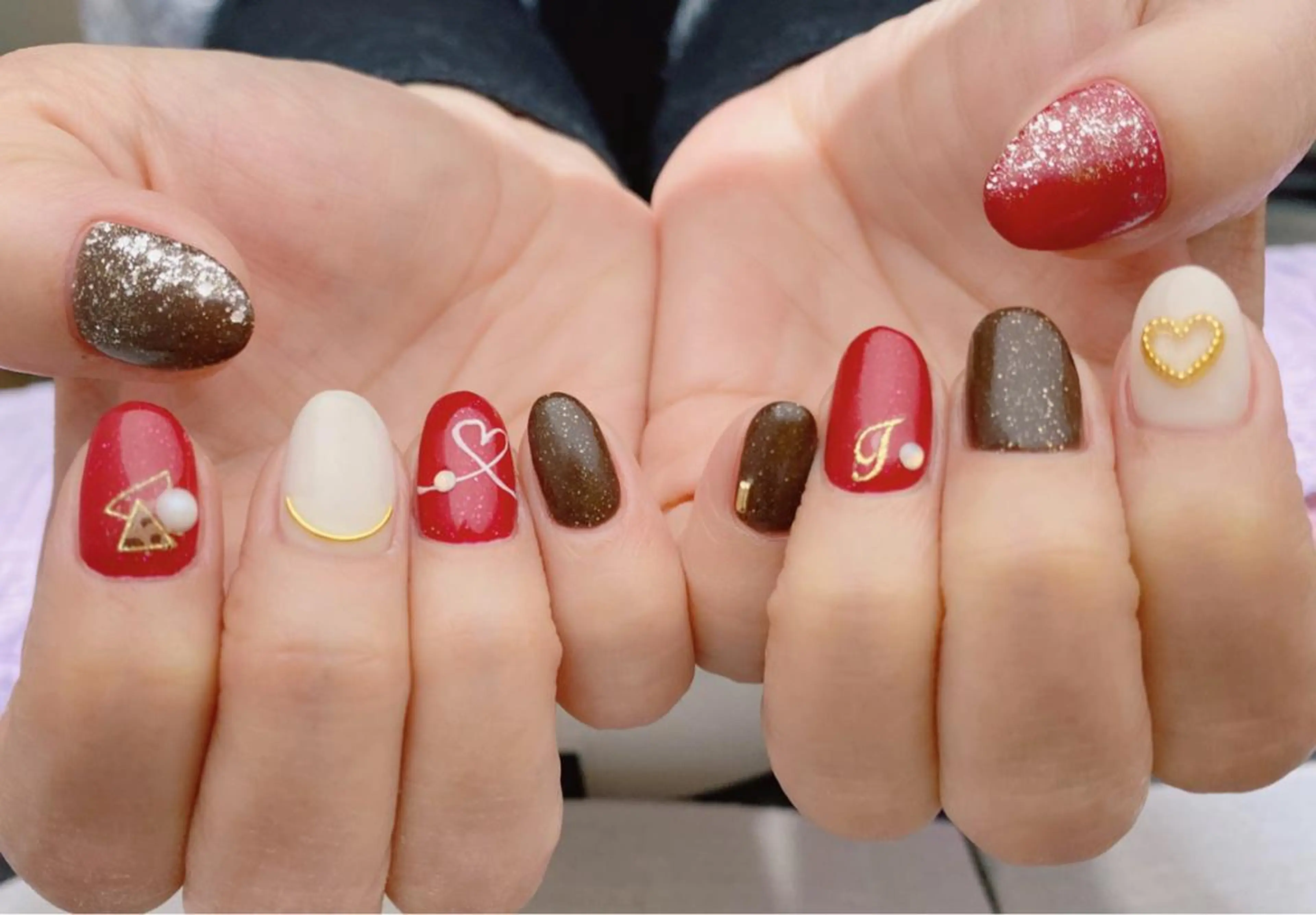 ネイル バレンタイン ハンドネイル ハンドケア u sのネイルデザイン