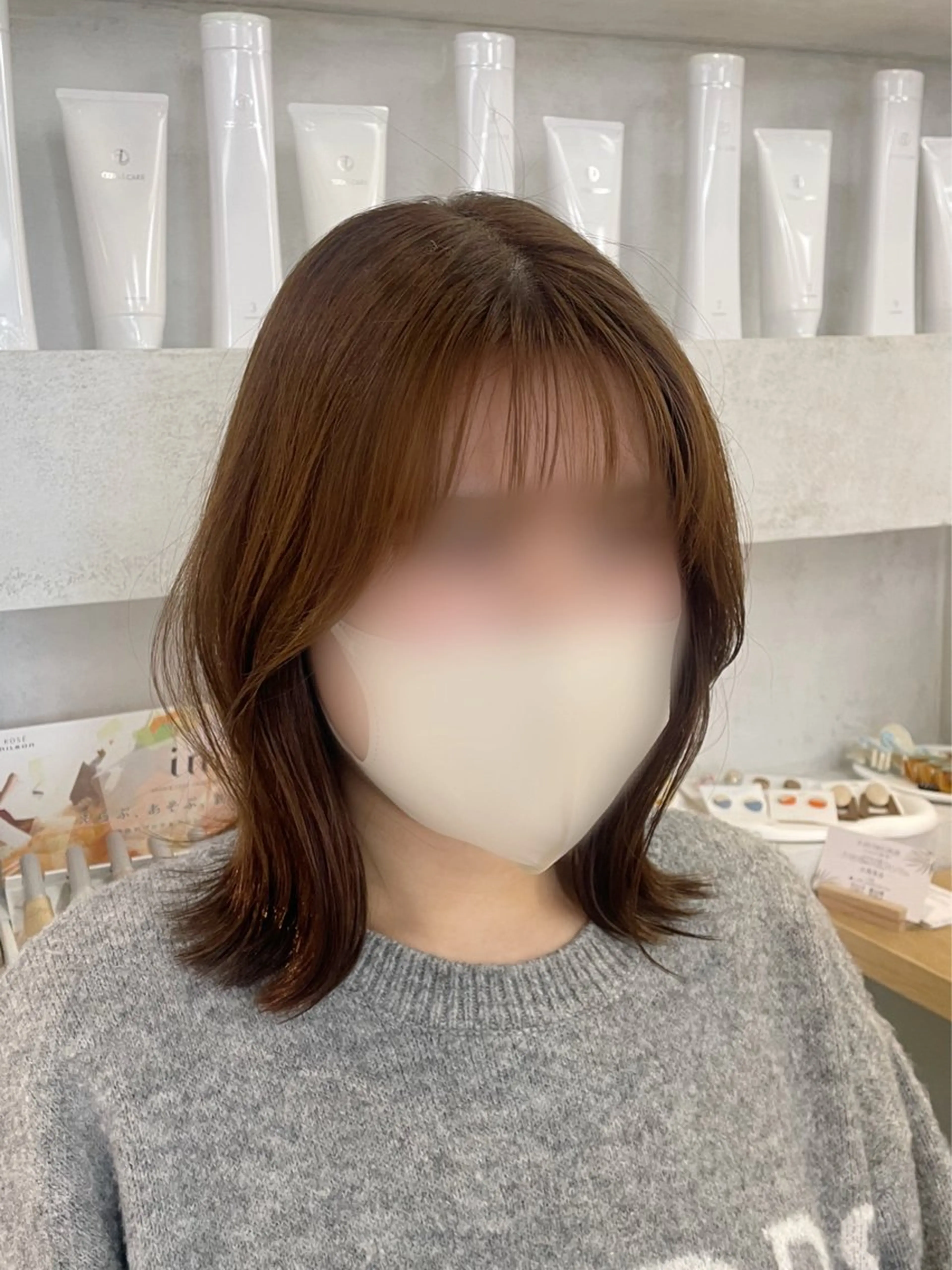 ミディアム レイヤーカット 🌿 濱野玲奈のヘアスタイル