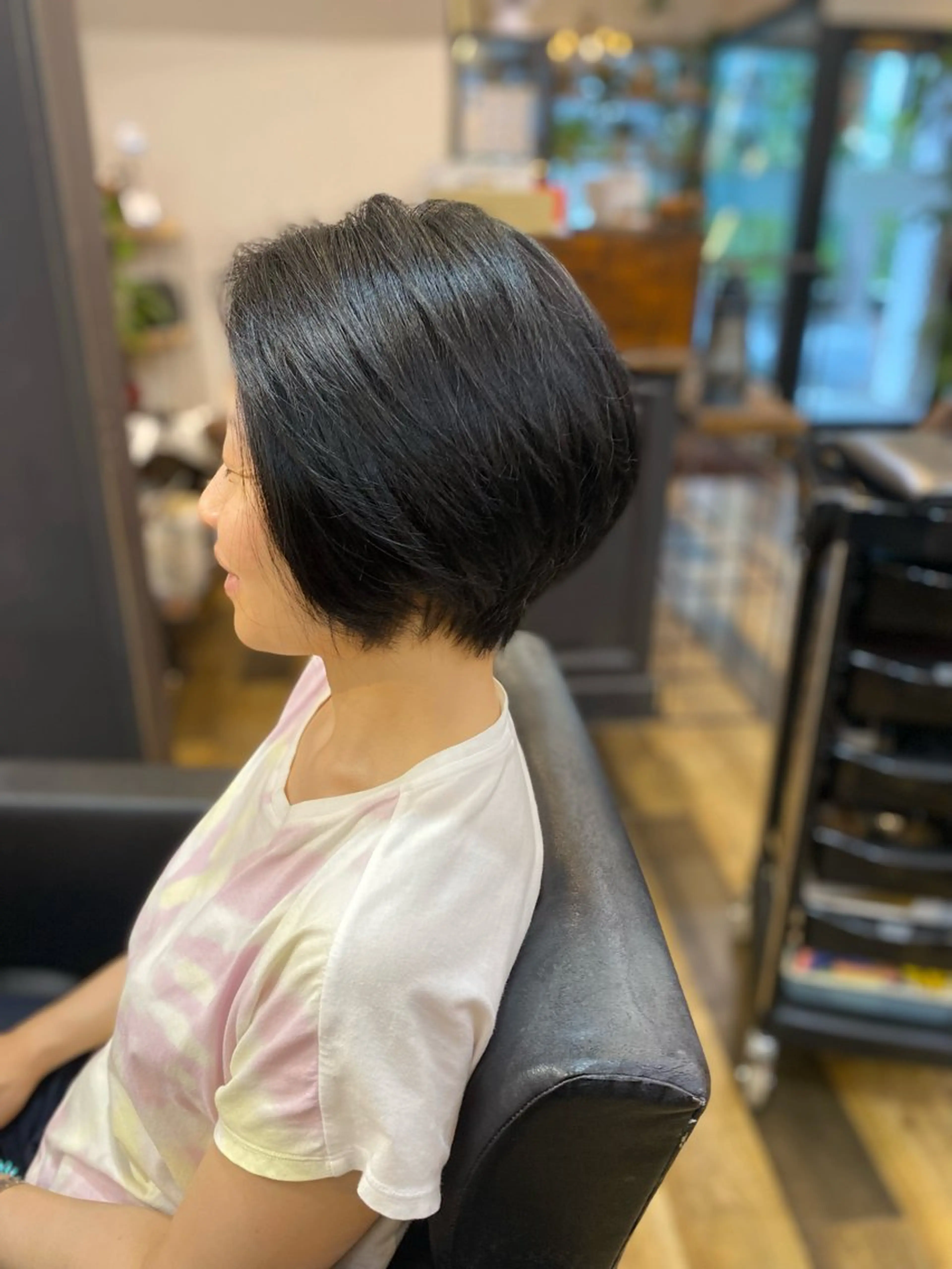 ショート ハンサムショート ショートヘア ひばり美容室カット 石井　里佳のヘアスタイル