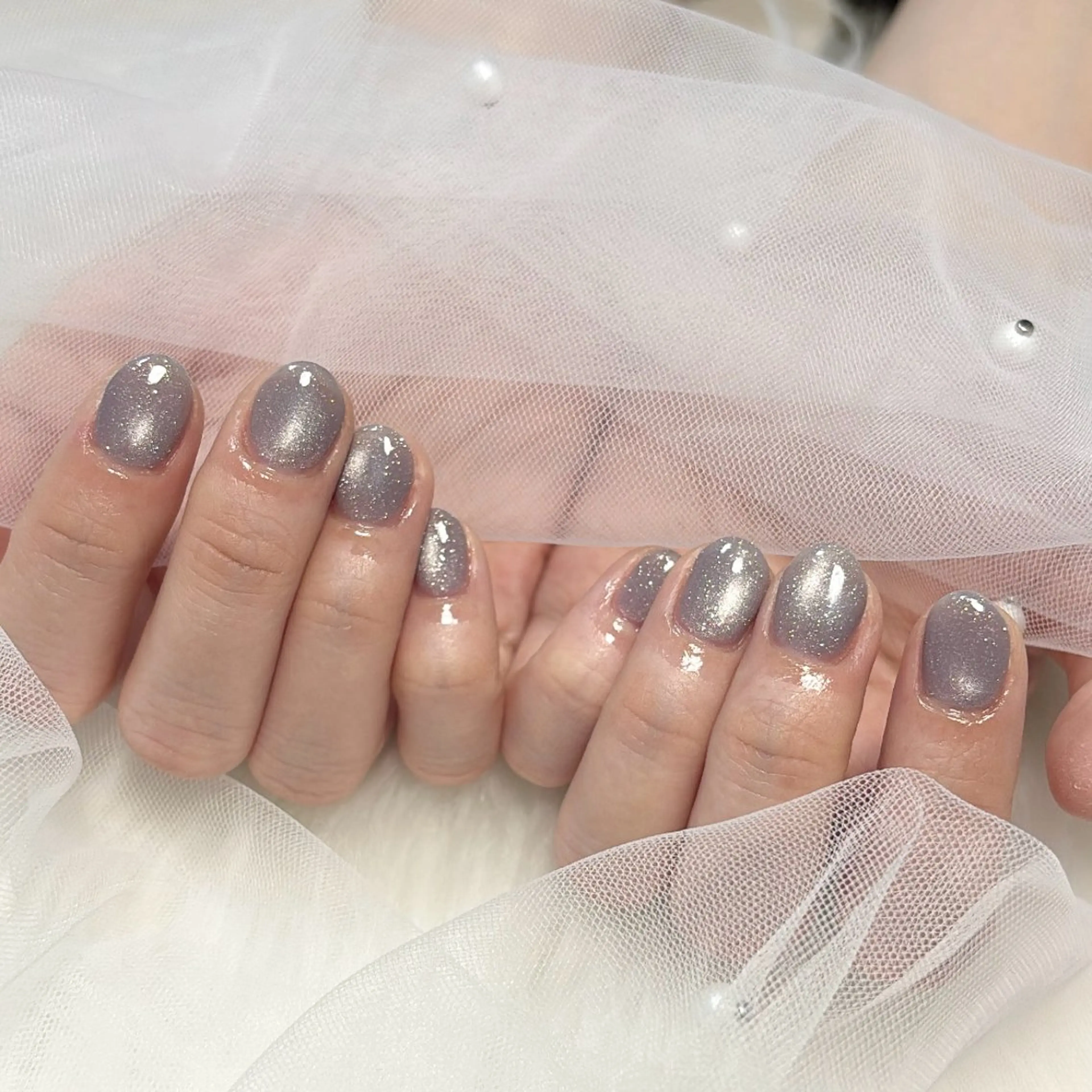 ネイル フラッシュネイル フラッシュマグ マグネットネイル ハンドネイル すみる所属・すみる Hinataのネイルデザイン