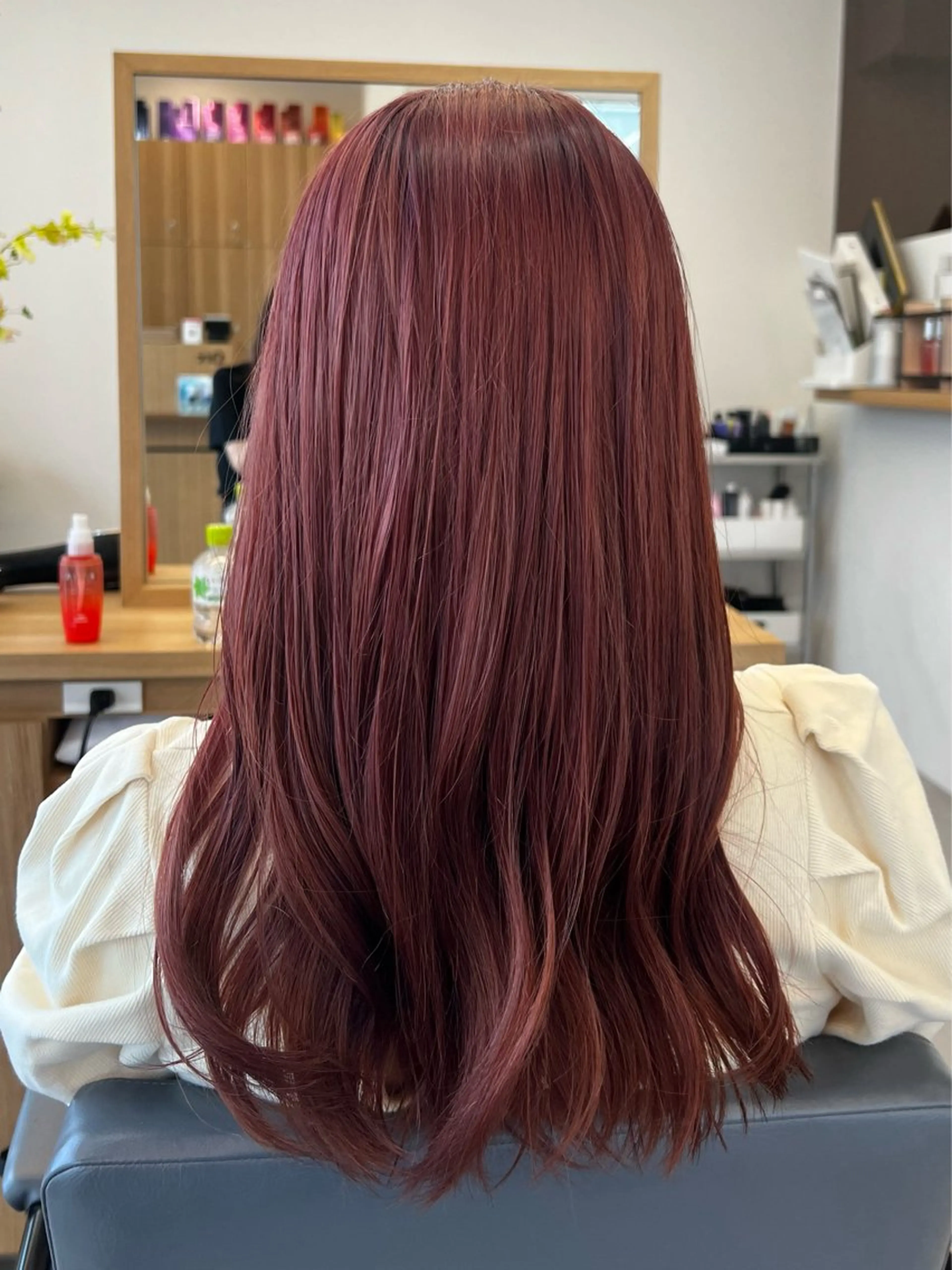 ロング カラー カット ヘアカラー Ore🫧タナカマヤ /柔らかい質感カラーのヘアスタイル