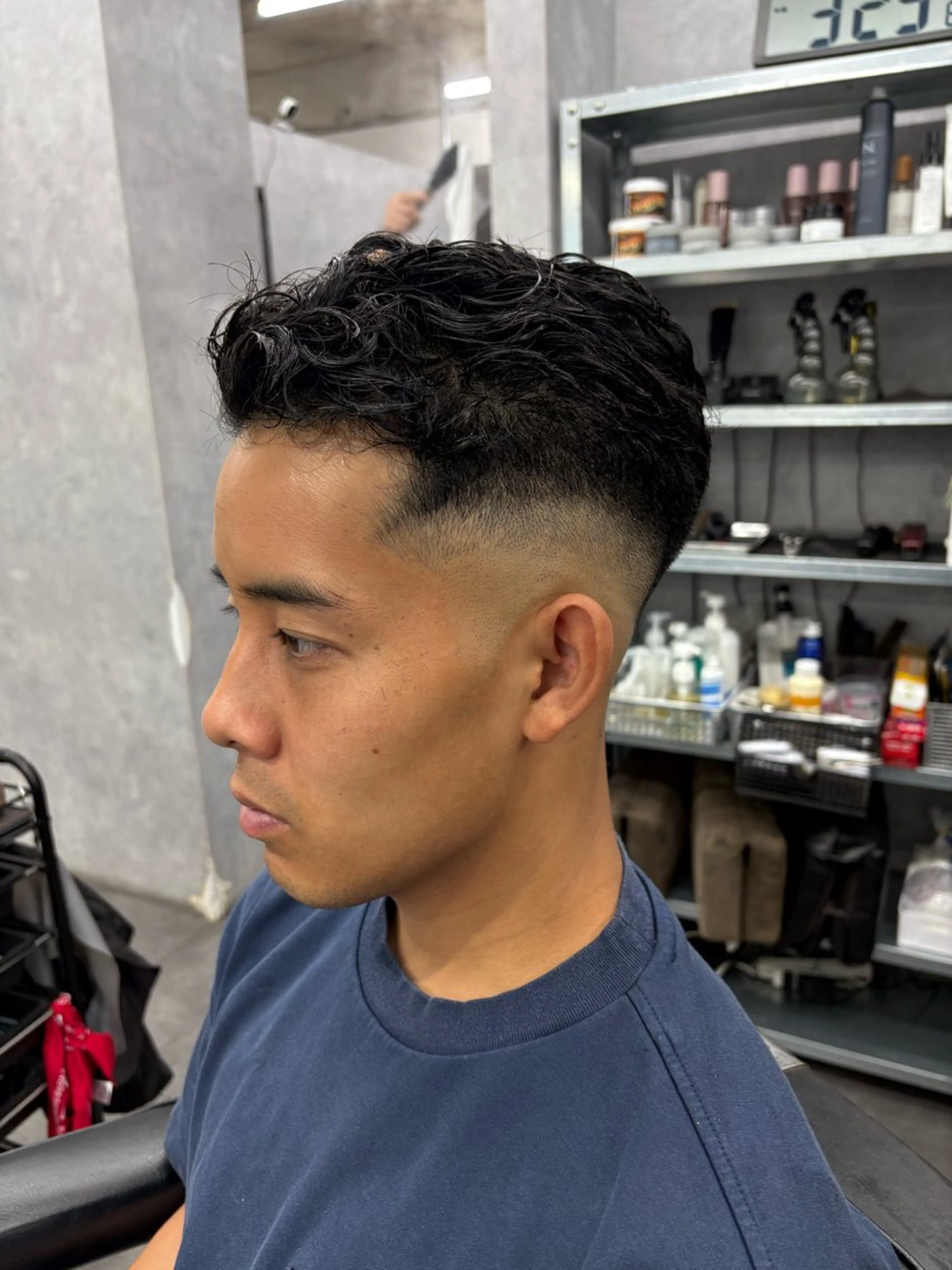 ショート メンズ カット パーマ 本間 颯太のヘアスタイル