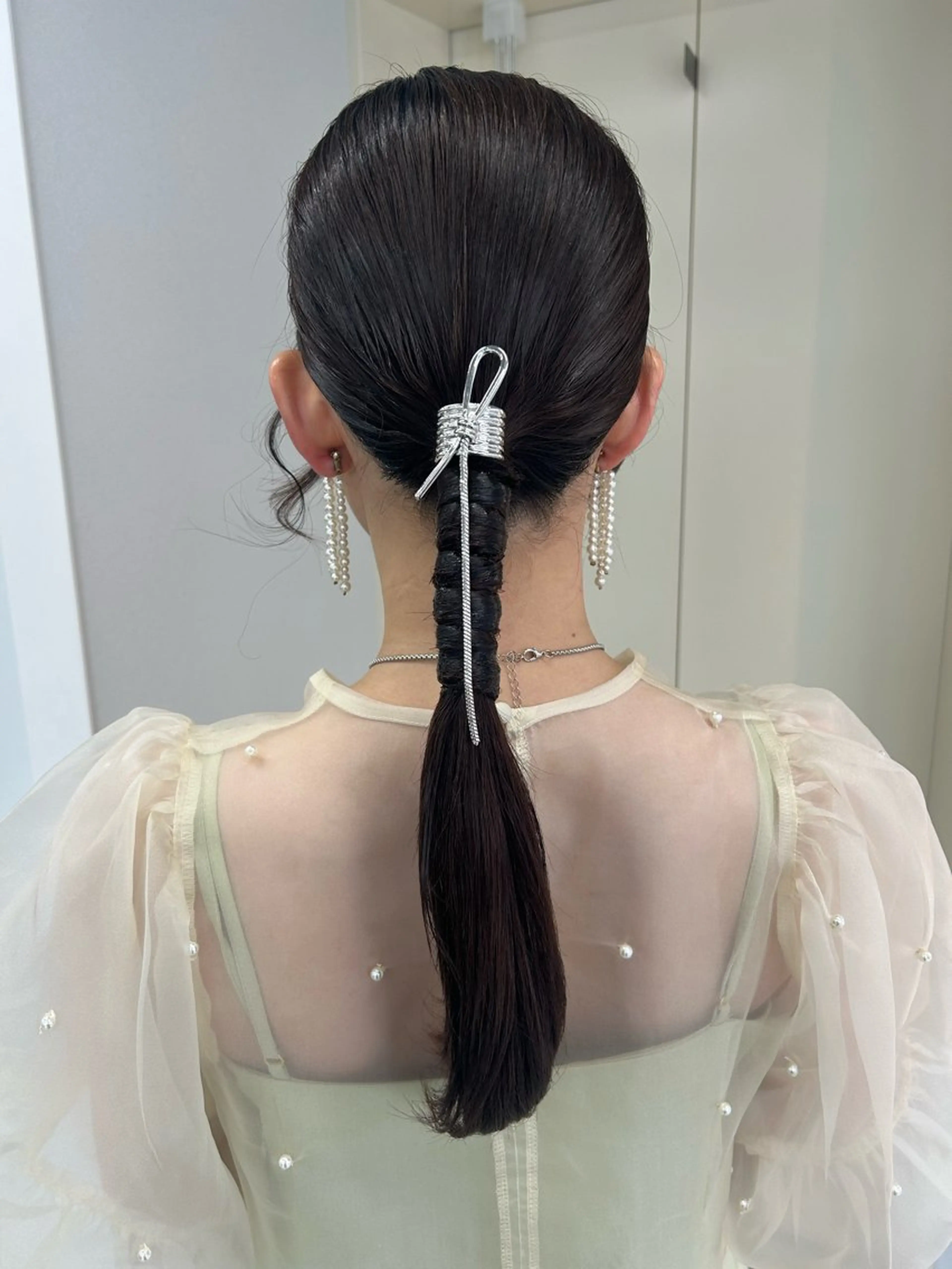 ロング ヘアアレンジ ヘアセット Gisel みらののヘアスタイル