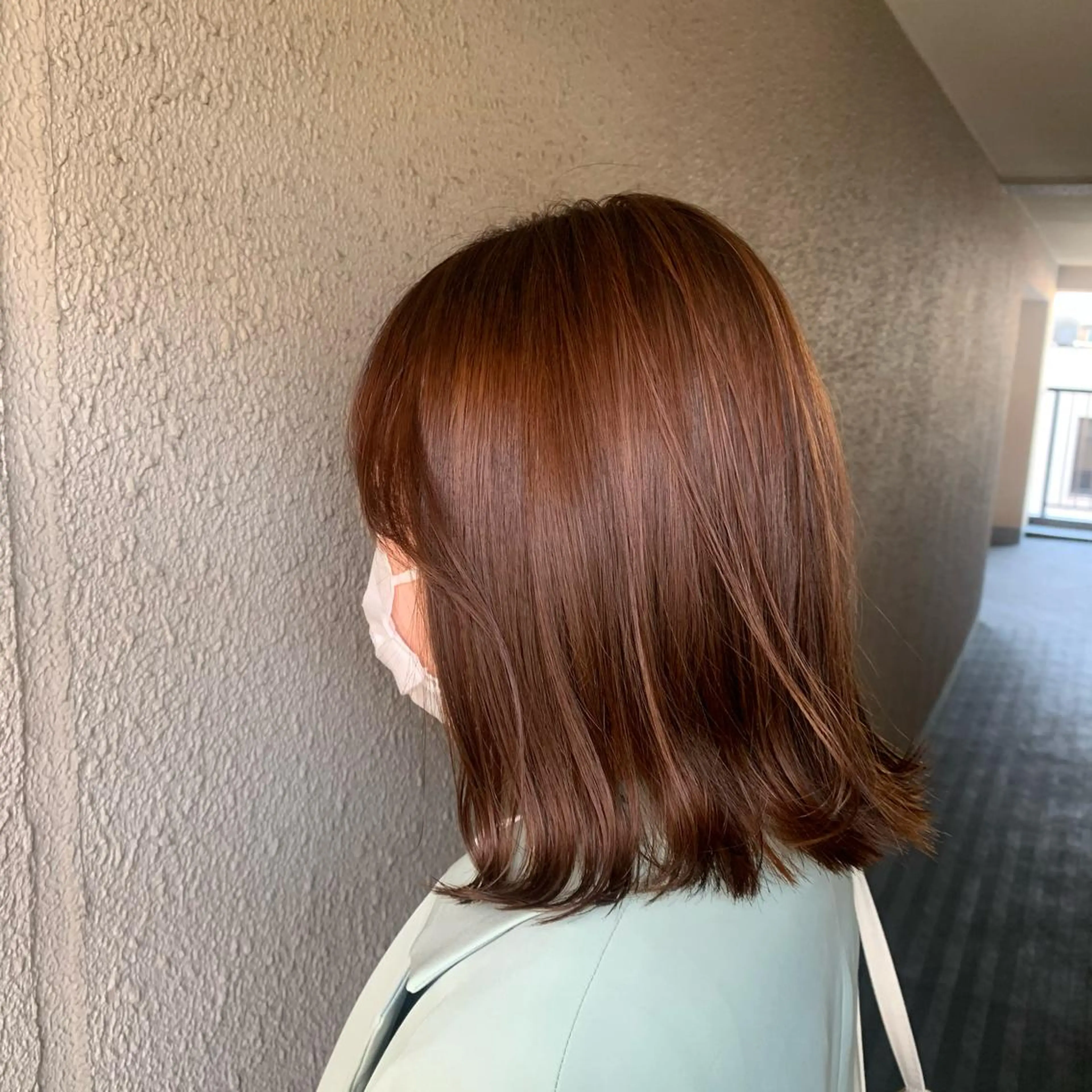 ショート カラー ブラウンカラー オレンジ オレンジブラウン chouette/ 根本優希のヘアスタイル