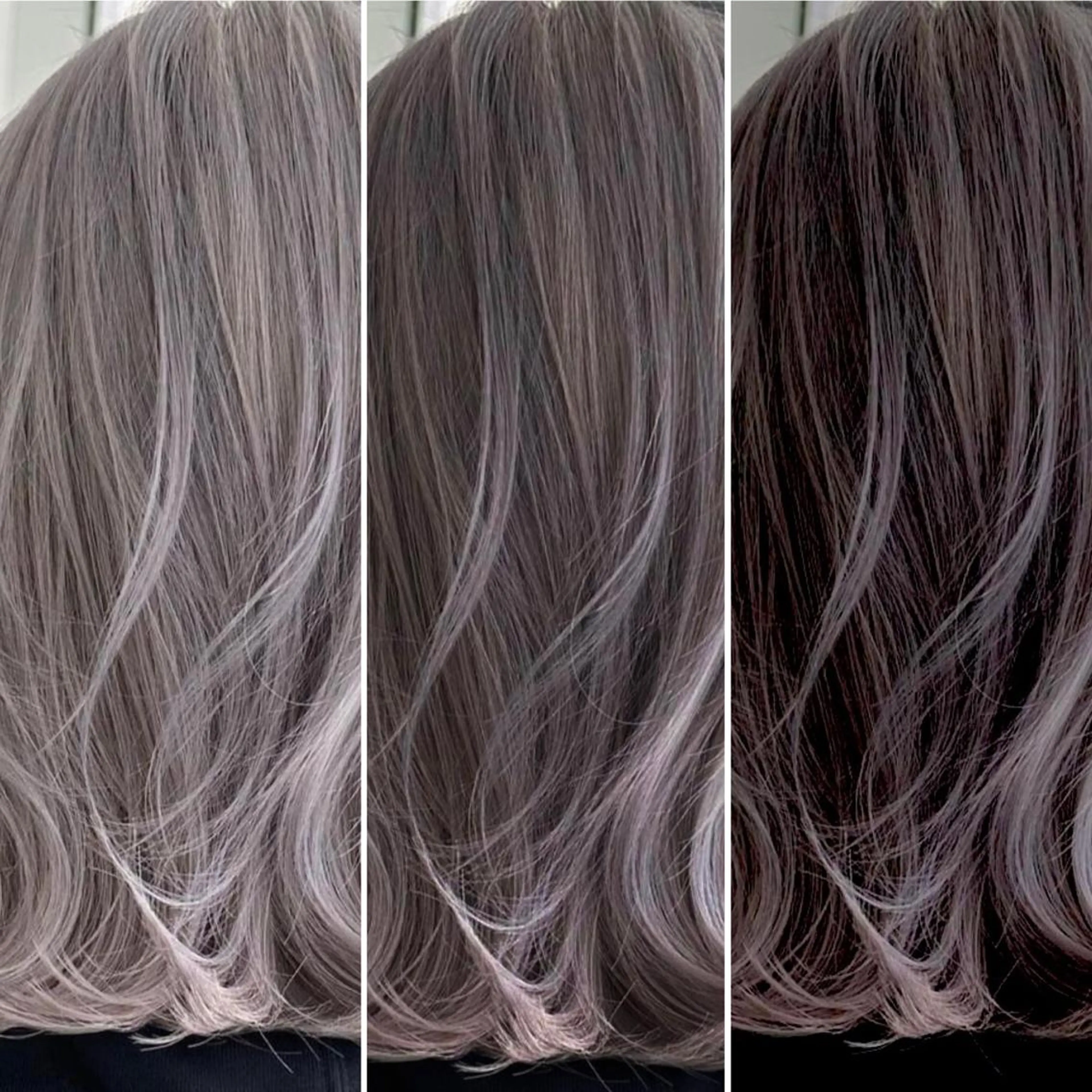 ミディアム カラー ブリーチ ブリーチなしカラー ヘアカラー エレガンス 六甲店のヘアスタイル