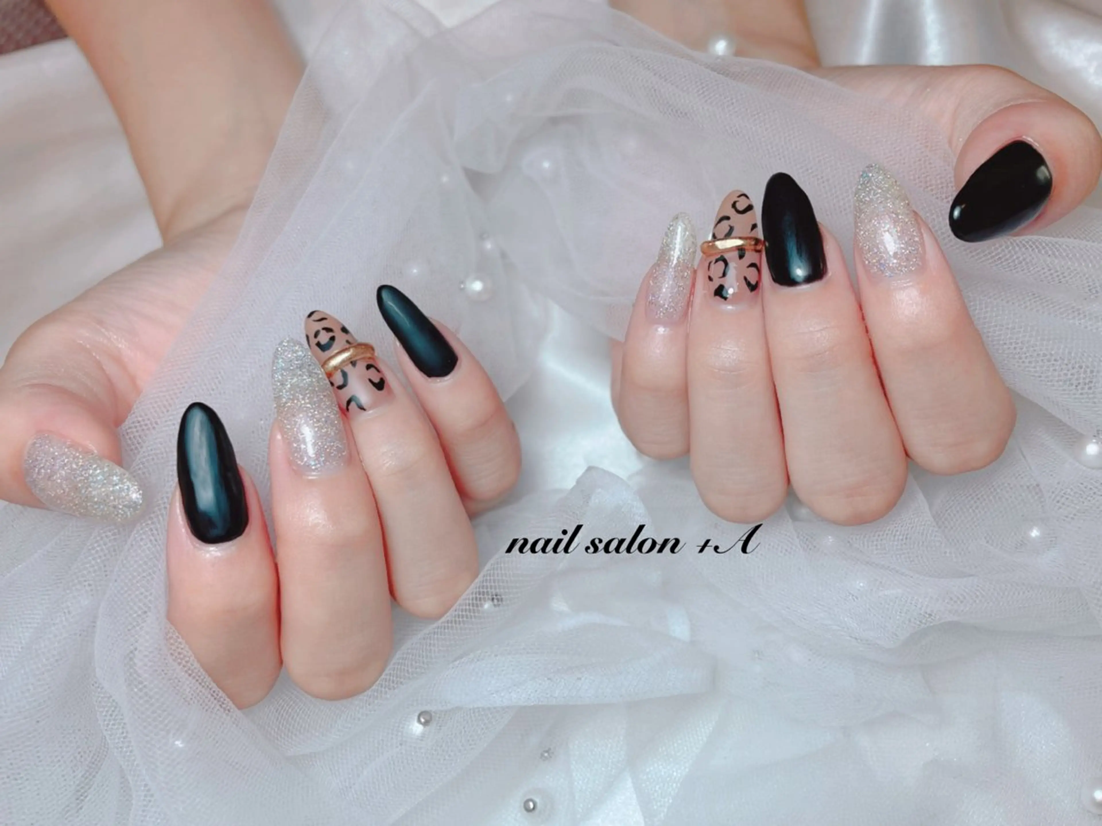 セミロング ハンドネイル Nail Salon +Aのネイルデザイン