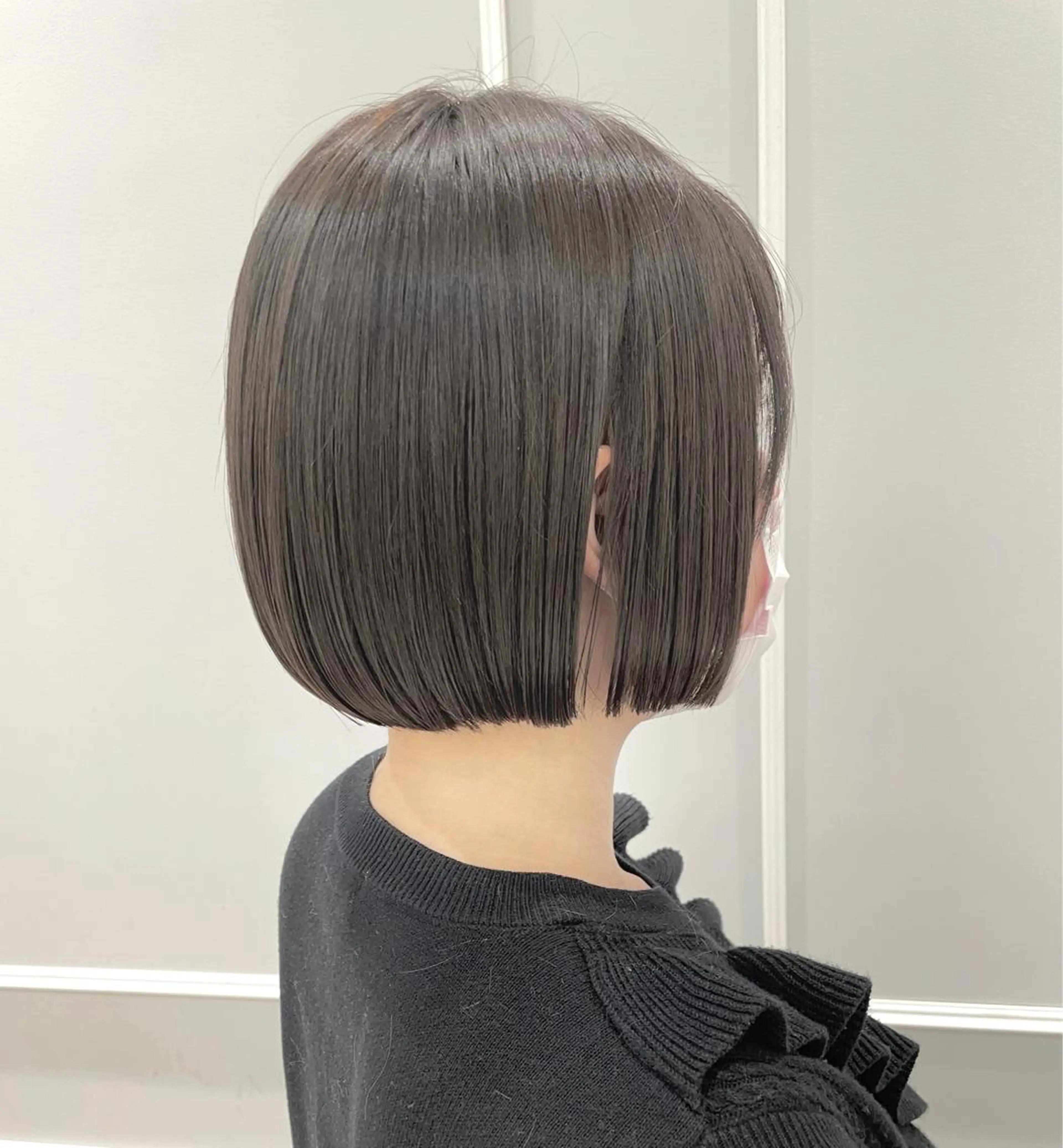 ショート ボブ カット トリートメント 💎小顔前髪&髪質 改善カラー💎片桐のヘアスタイル