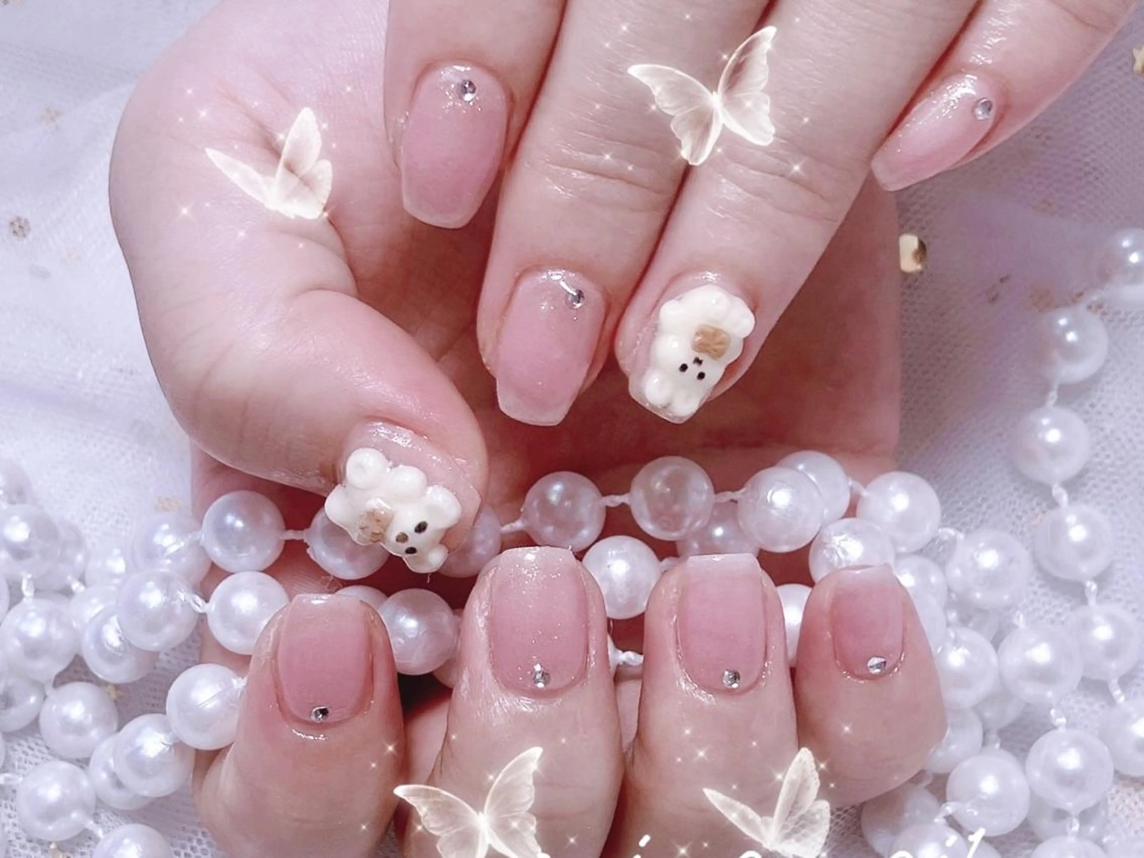 ネイル 🦋チップ長さだし 専門店🦋のネイルデザイン
