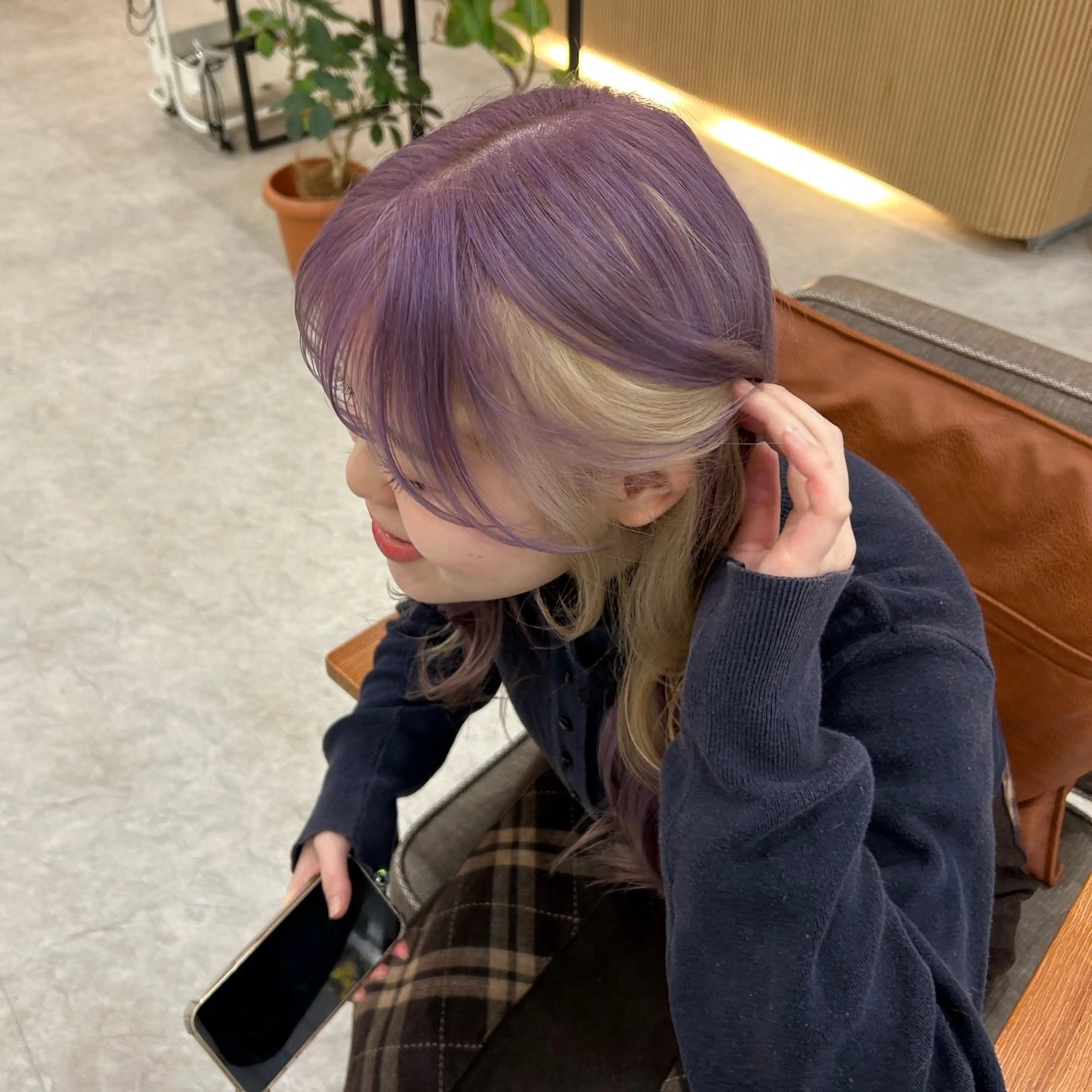 U40インナー(ブリーチ込)+全体カラー+トリートメント🫧の写真