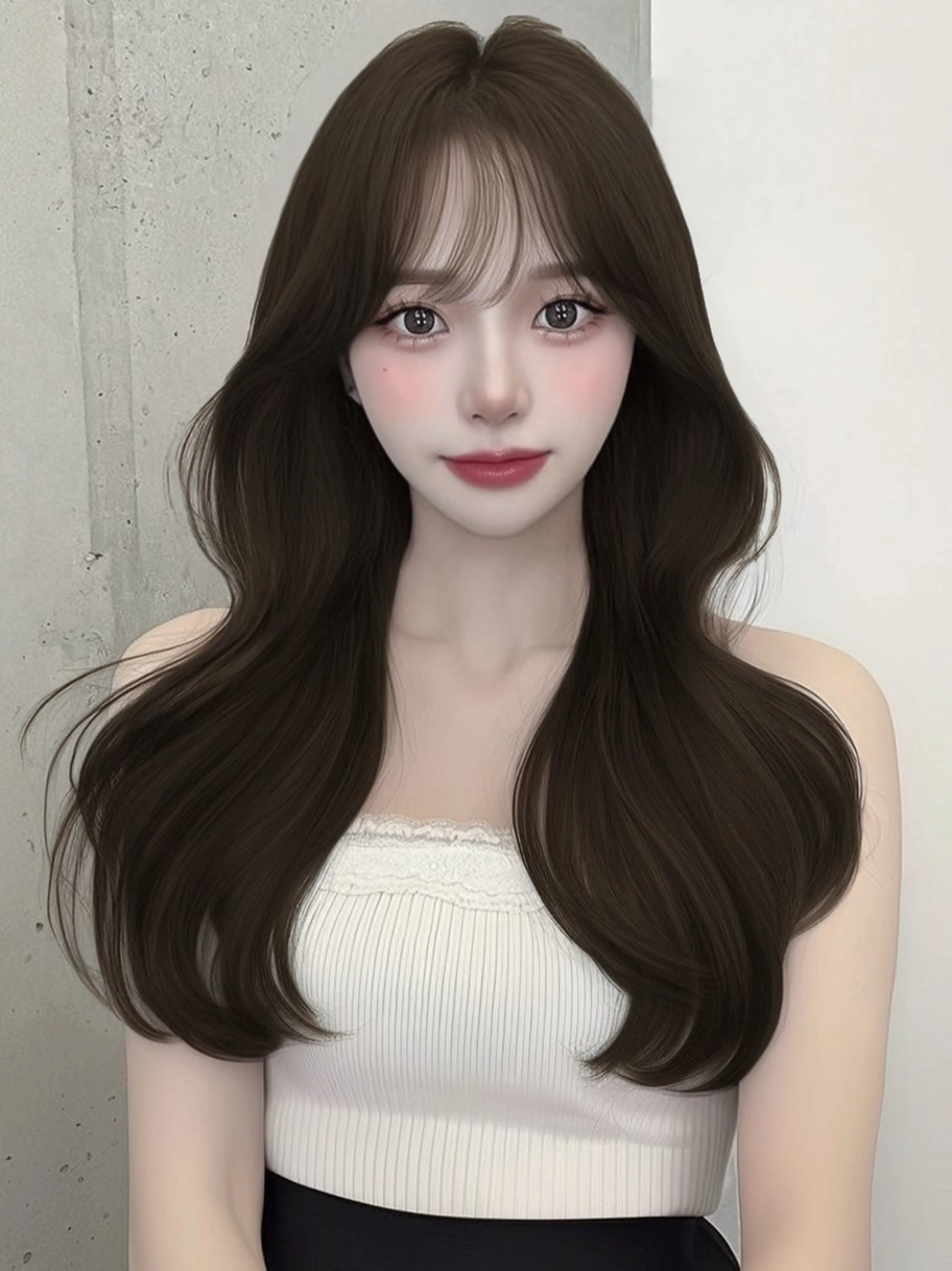 ロング カラー 似合わせカット カット ヘアカラー トリートメント 渋谷韓国ヘア🇰🇷 SAYAKA🩶ᩚのヘアスタイル