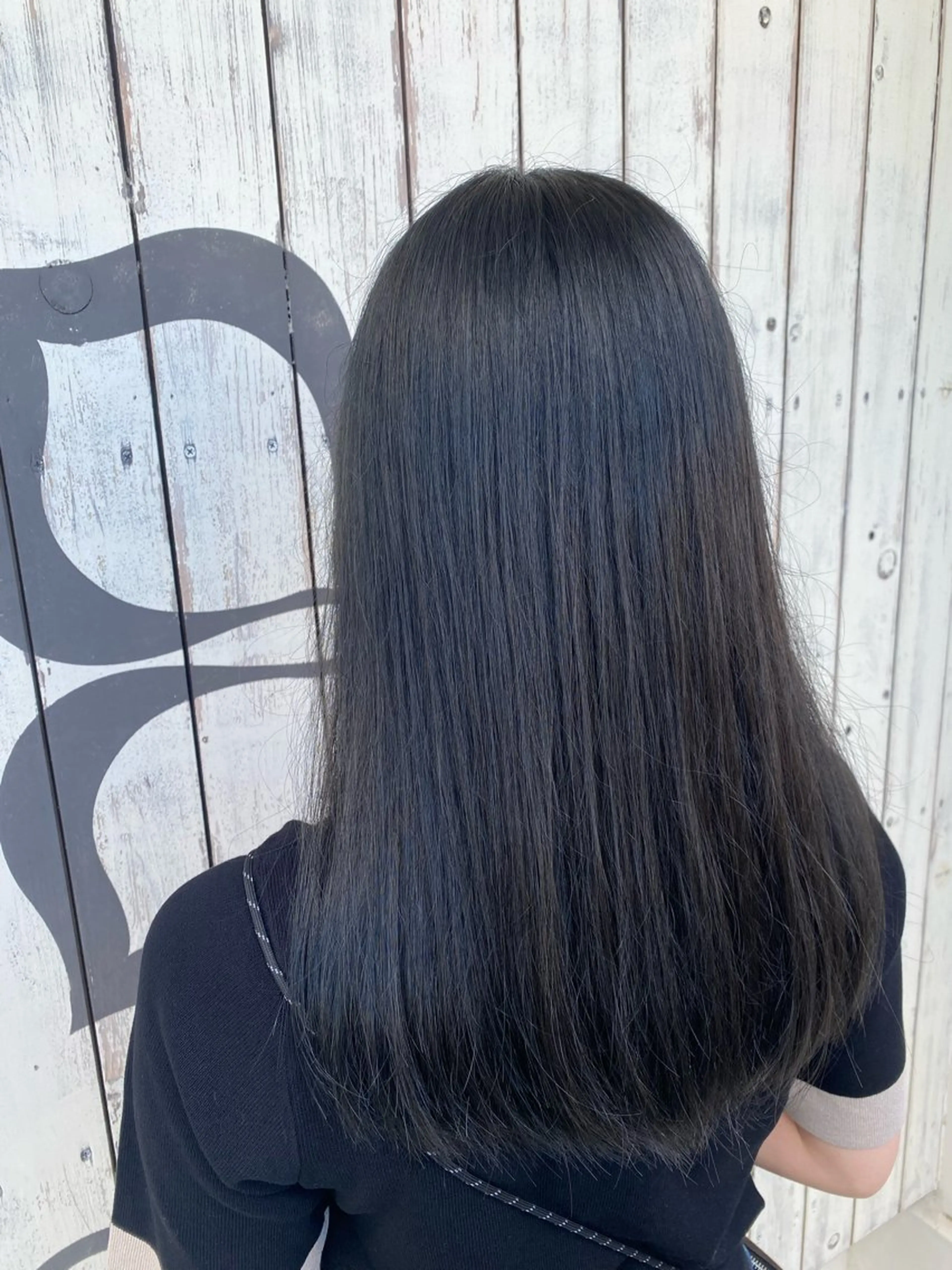 セミロング パーマ カット 縮毛矯正 伊庭 勇輝のヘアスタイル