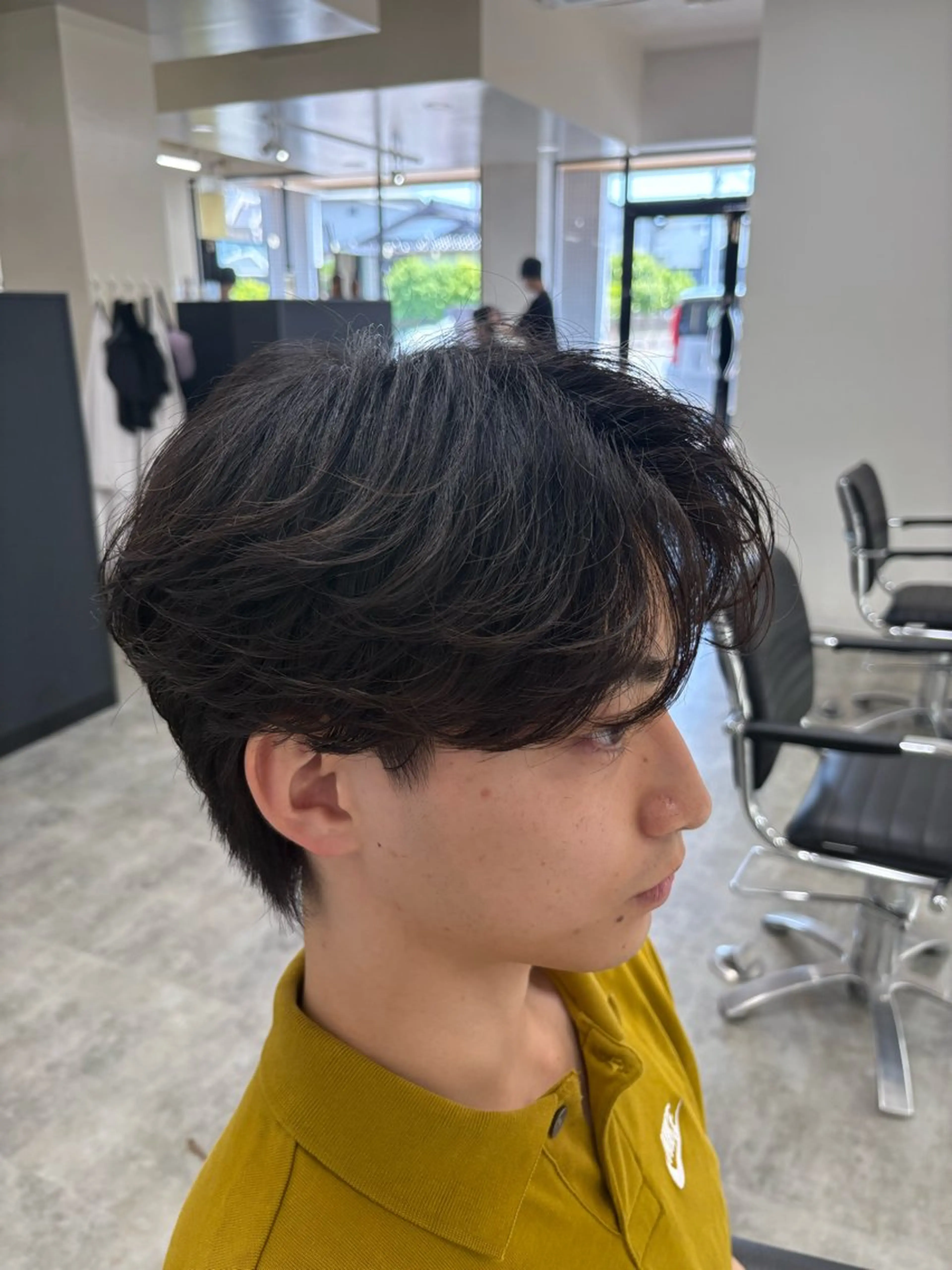 ショート メンズ センターパート カット mare山口湯田店 /太陽のヘアスタイル