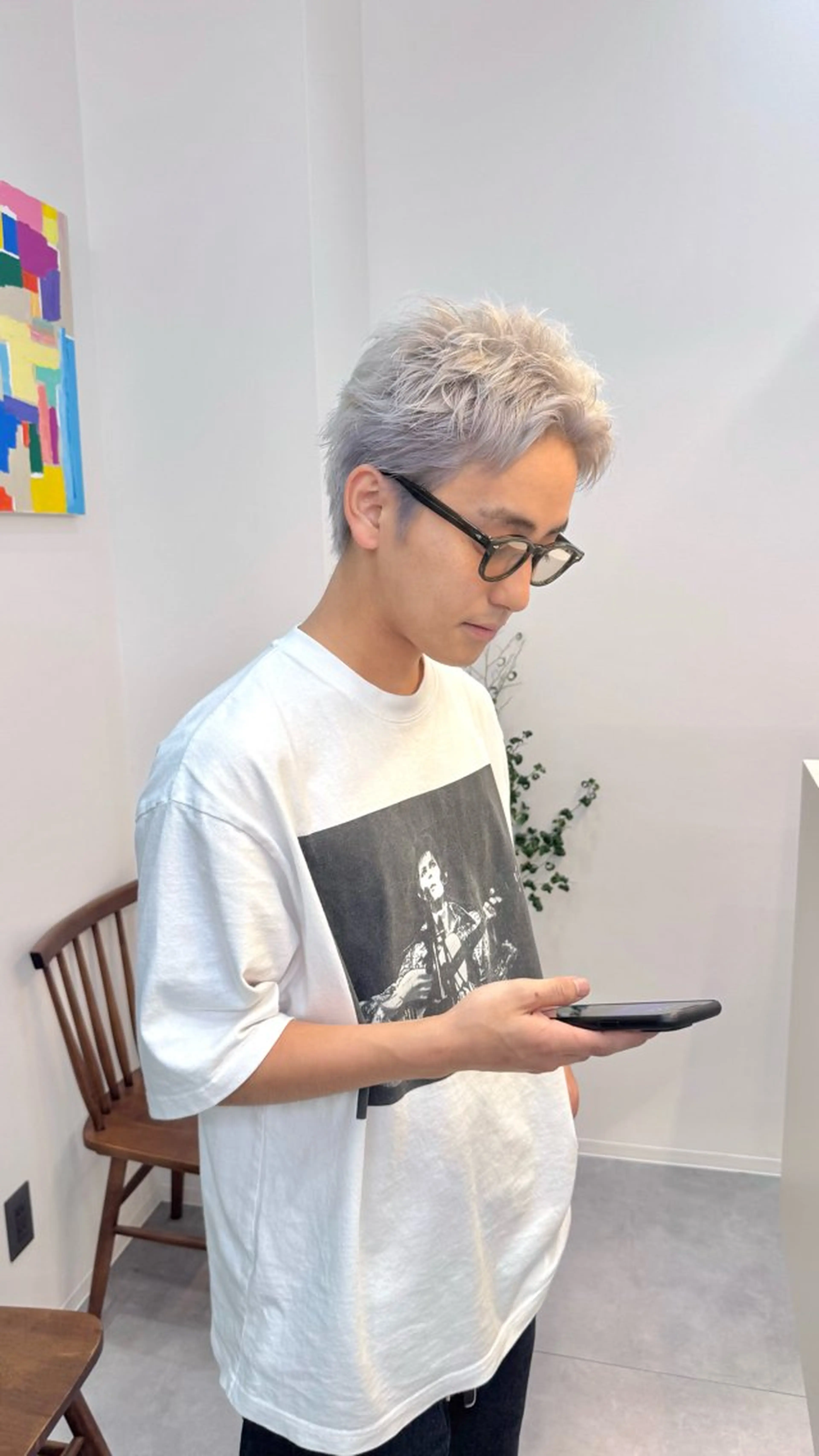 カラー メンズ 井端 千尋のヘアスタイル