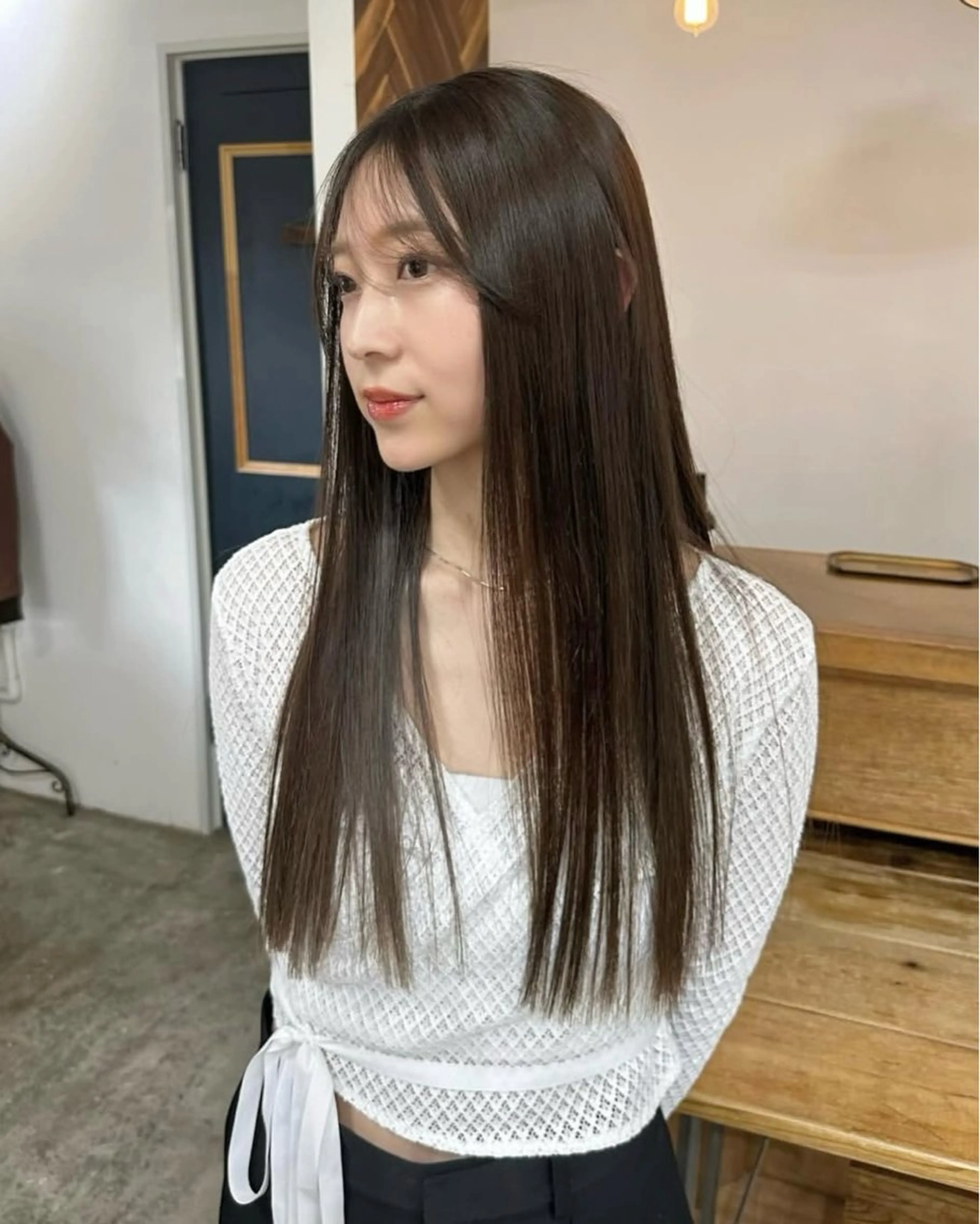 ロング トリートメント 酸熱トリートメント カット ヘアカラー トリートメント NAGISA 🎀透明感カラー🎀のヘアスタイル