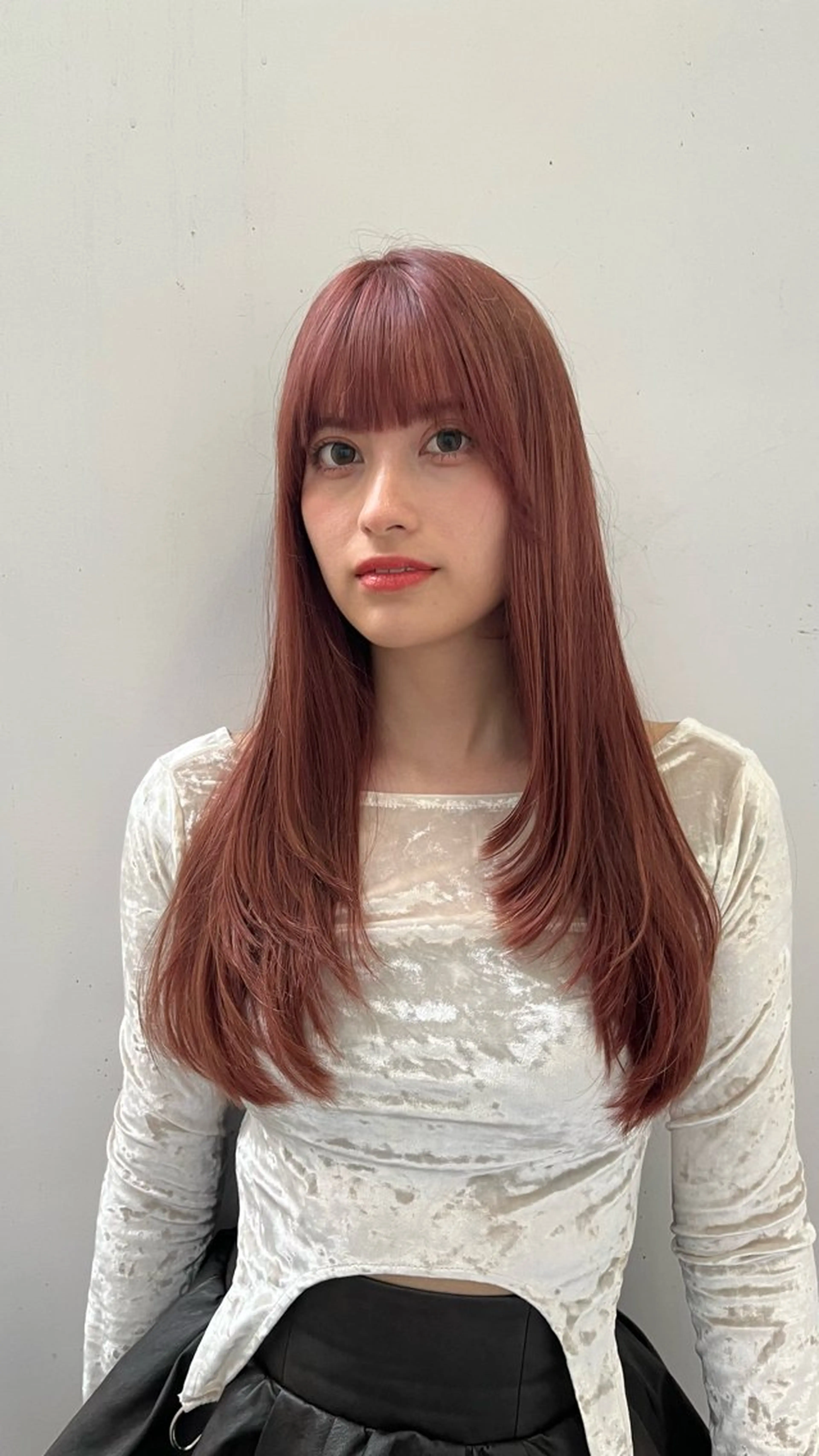 ロング カラー 柔らかい艶暖色 レイヤー🫧姫汝のヘアスタイル