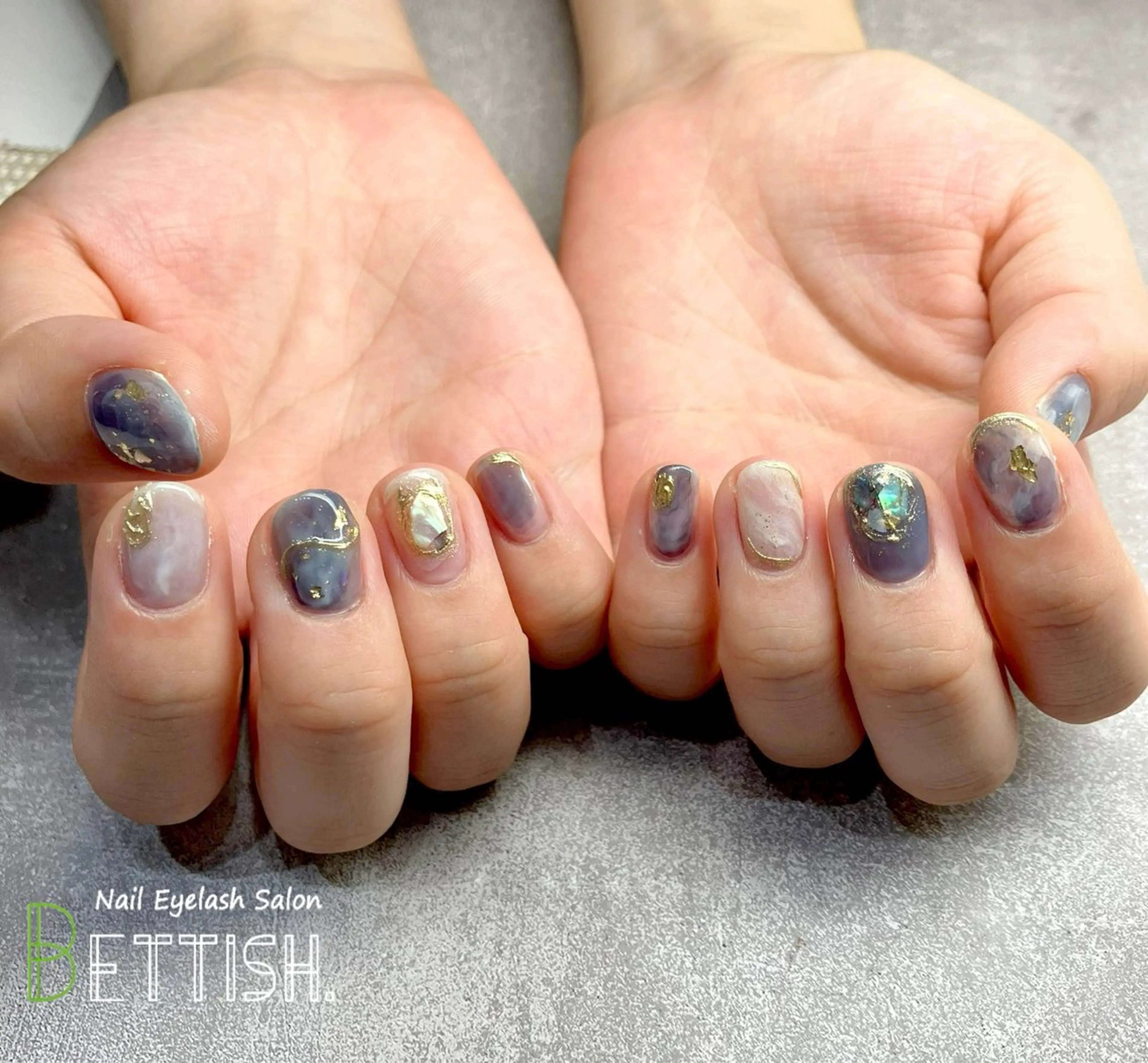 ネイル ブルー ニュアンスネイル ハンドネイル BETTISH. KUMIKO☺︎︎のネイルデザイン