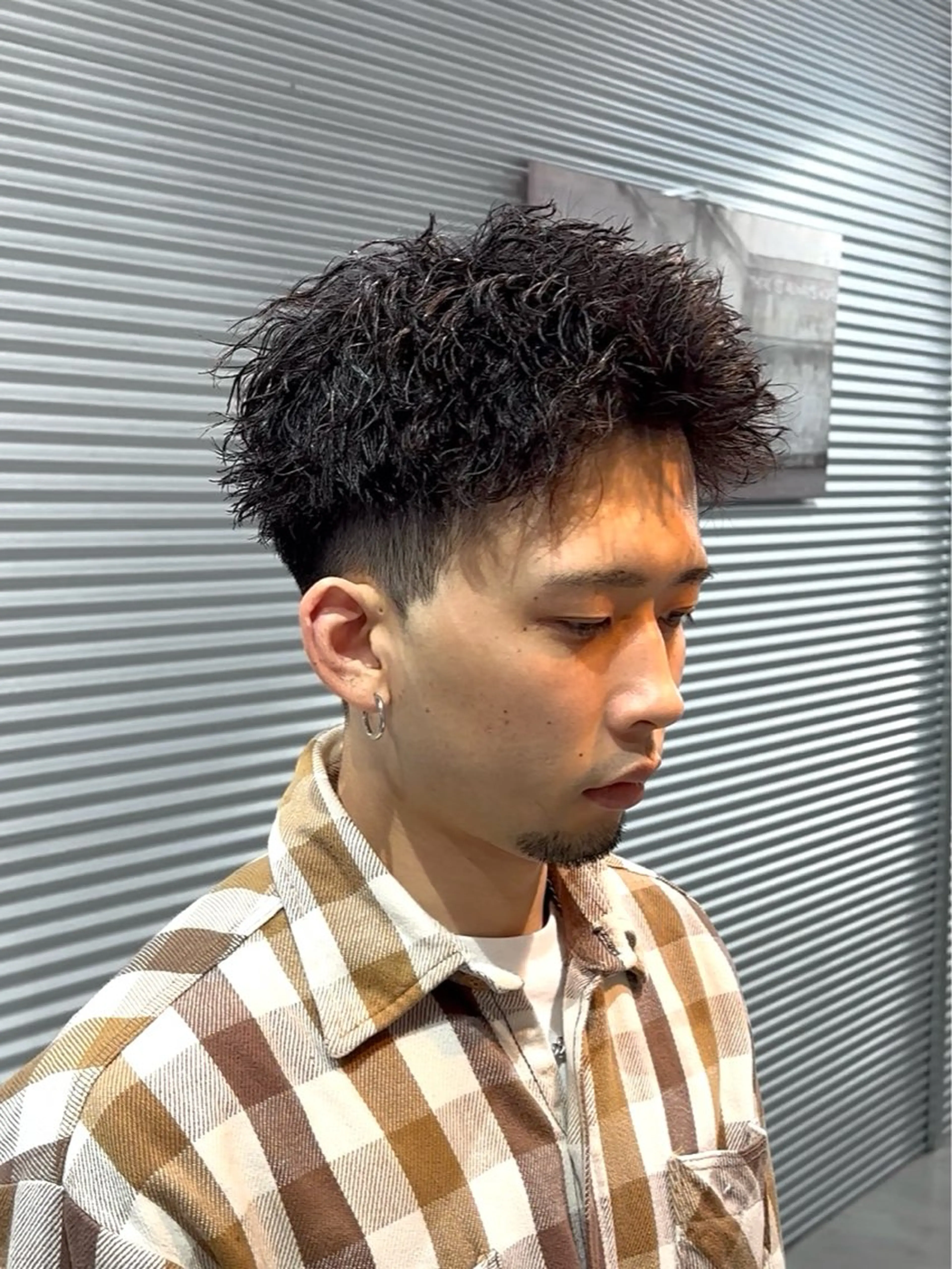 ショート パーマ メンズ スパイキーショート ショートヘア カット パーマ トリートメント メンズの悩み解決専門 柏パーマ職人/曽我尾のヘアスタイル