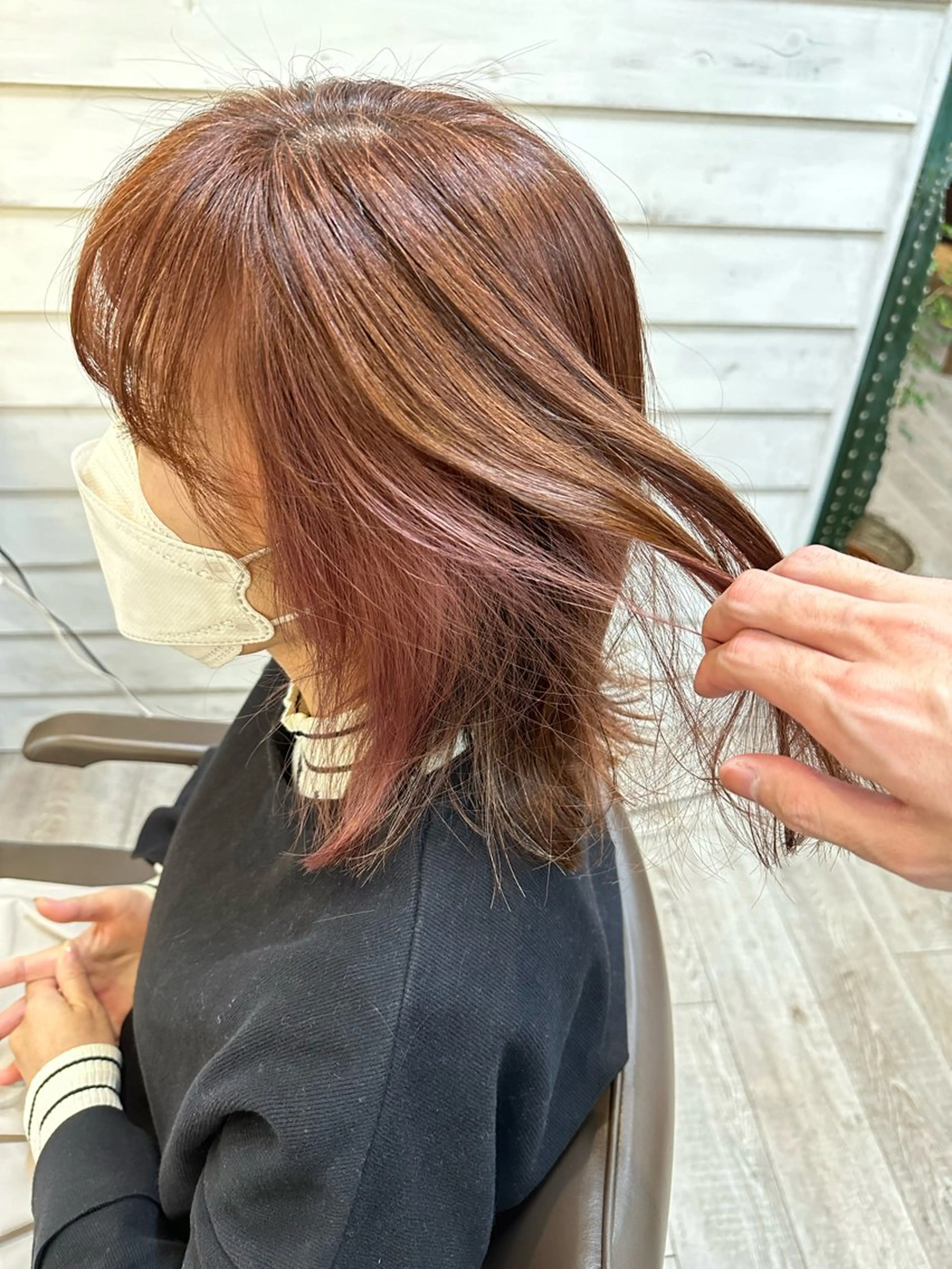 セミロング ヘアカラー 下島 優人のヘアスタイル