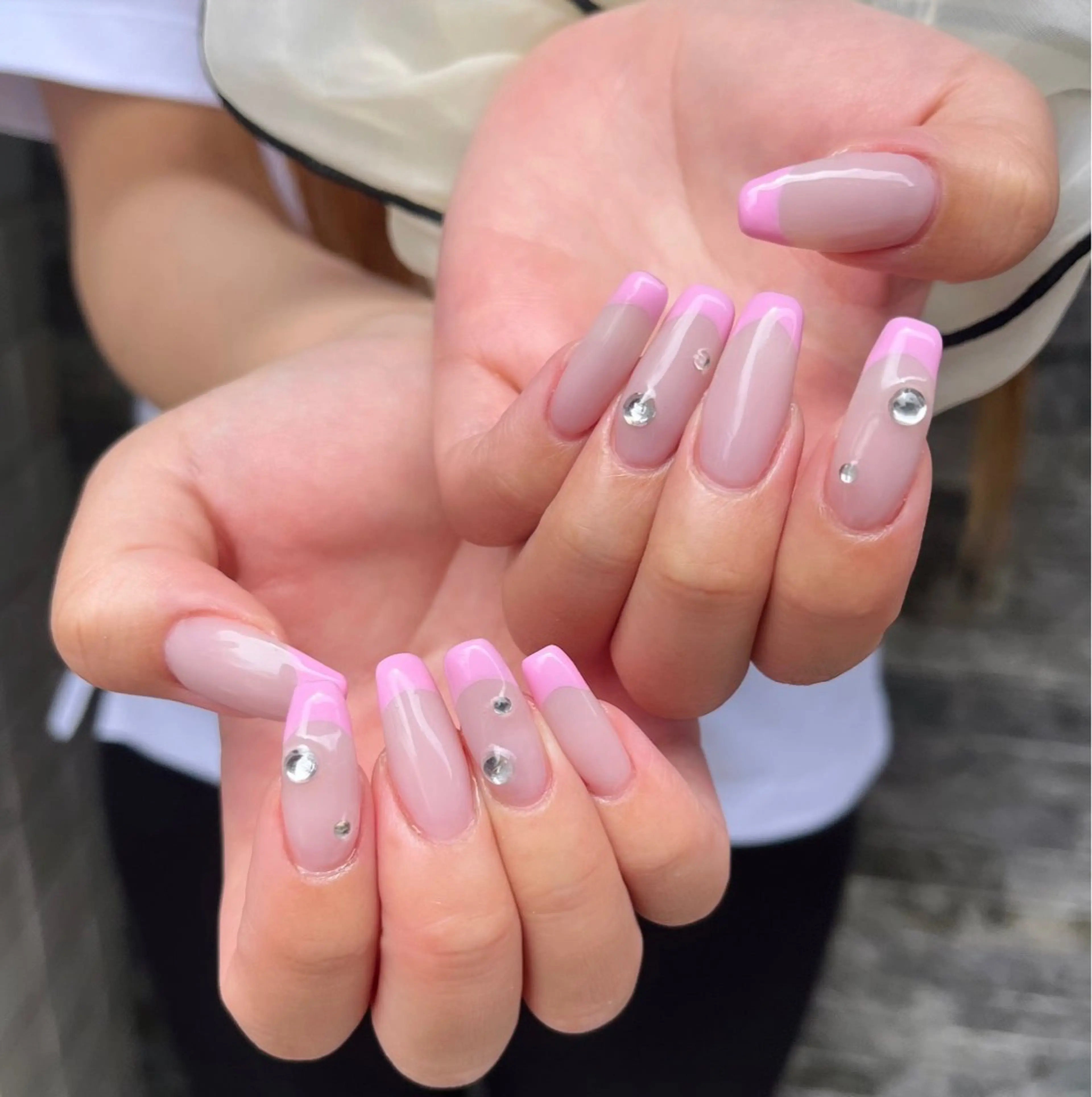 ネイル フレンチネイル ハンドネイル HazeGrass NAILのネイルデザイン