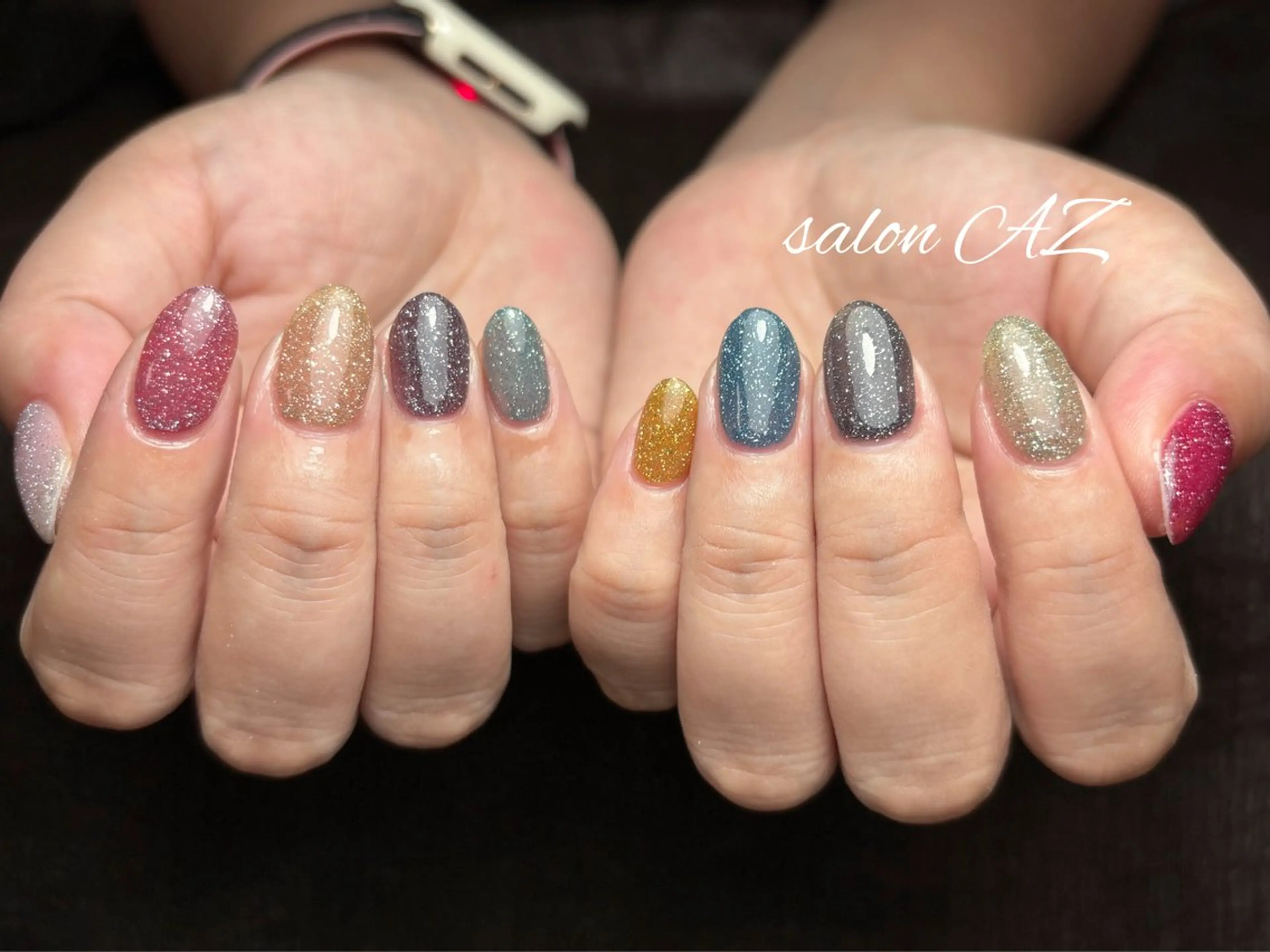 ネイル アートネイル 長さ出し フットネイル フレンチネイル ジェルネイル ハンドネイル salon AZのネイルデザイン