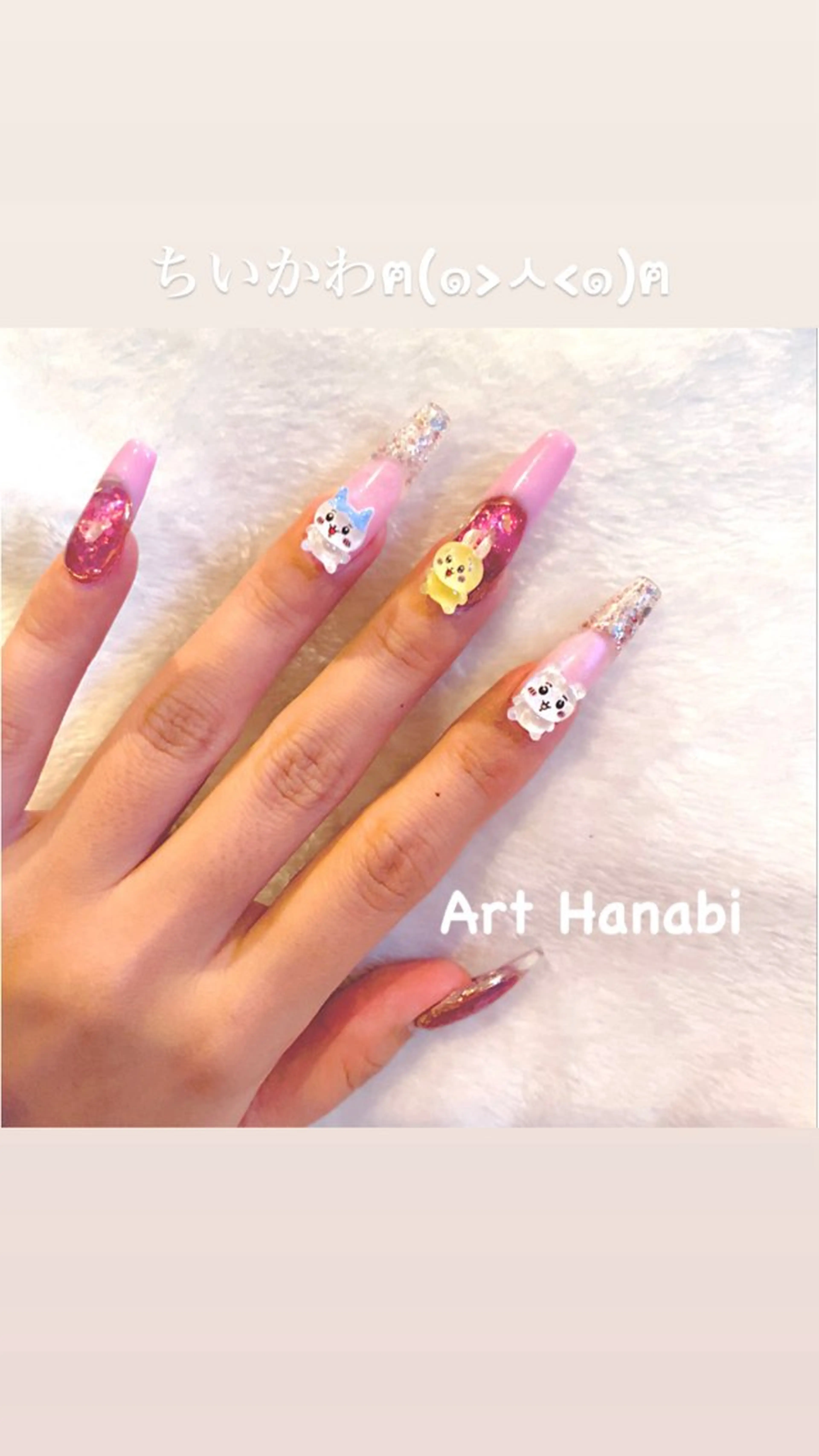 ネイル ショートネイル Art Hanabi所属・Art Hanabi ミリのネイルデザイン