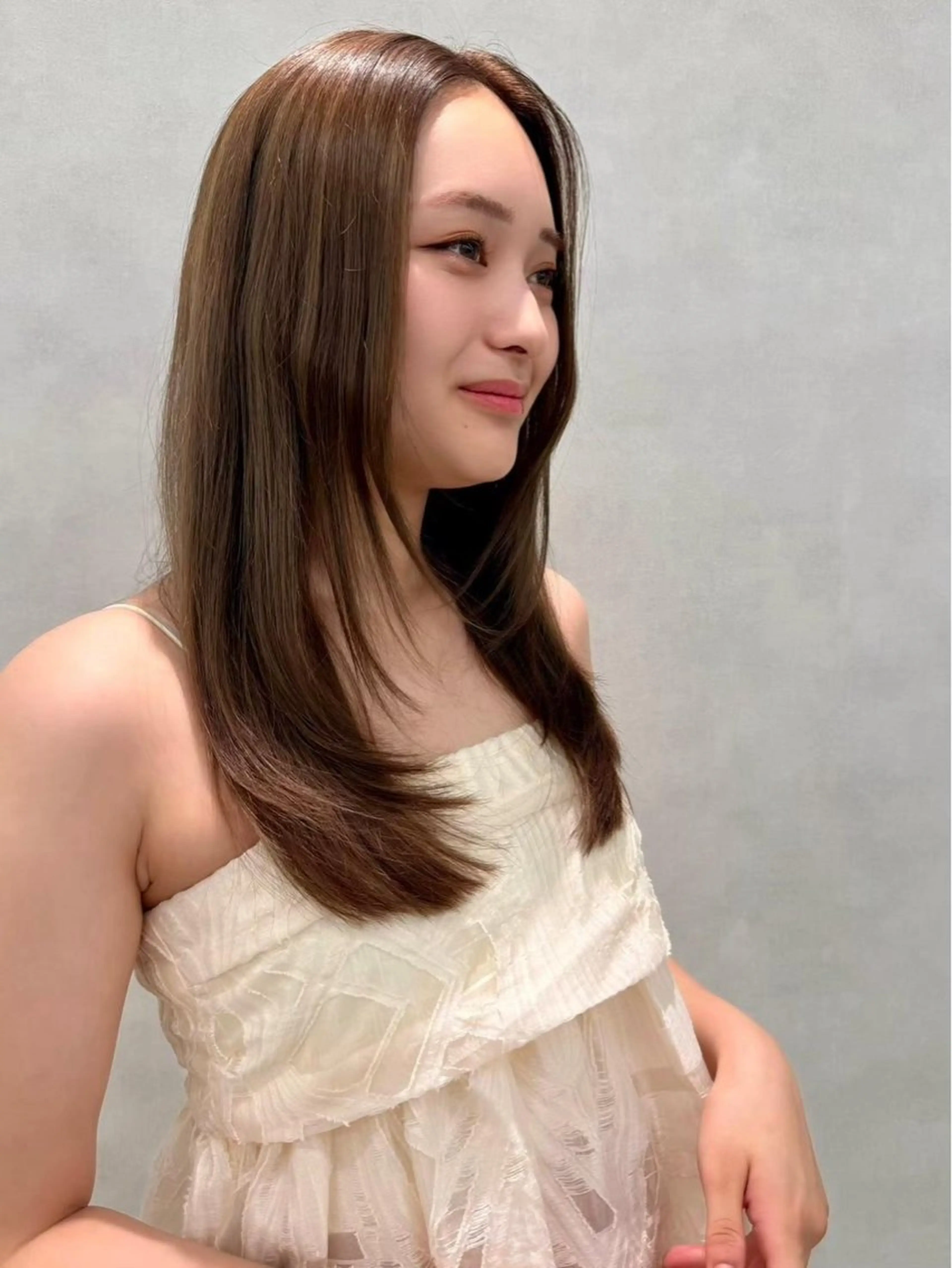 ロング カラー ヘアアレンジ アッシュ ブリーチ 透明感カラー ダブルカラー グレージュ ヘアカラー ✨レイヤー/ 透明感カラー✨冨永剛のヘアスタイル