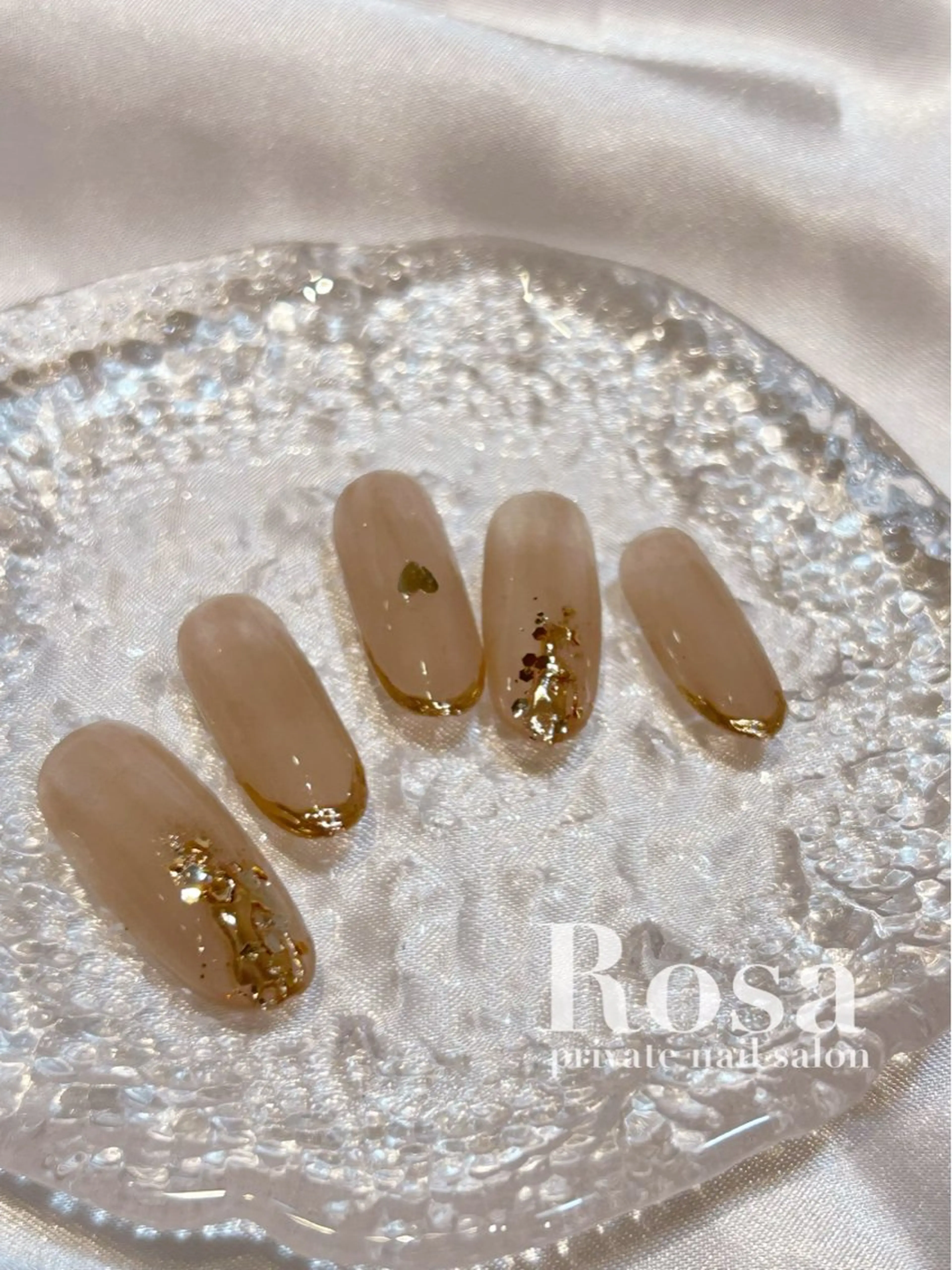 ネイル シンプルネイル ハンドネイル ハンドケア nail salon Rosaのネイルデザイン