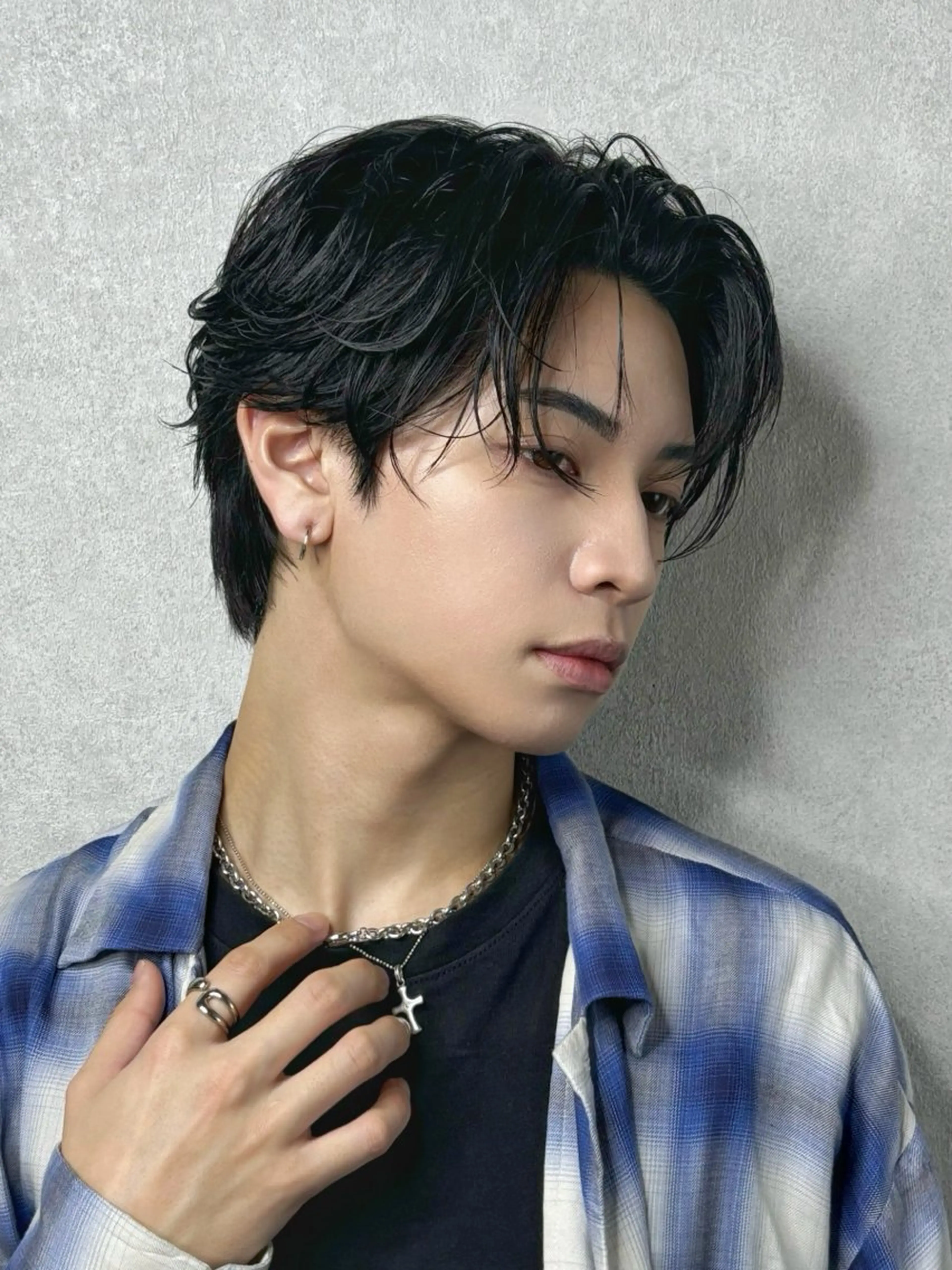 ショート メンズ カット ✨️センターパート/ 曲がる縮毛矯正✨️のヘアスタイル