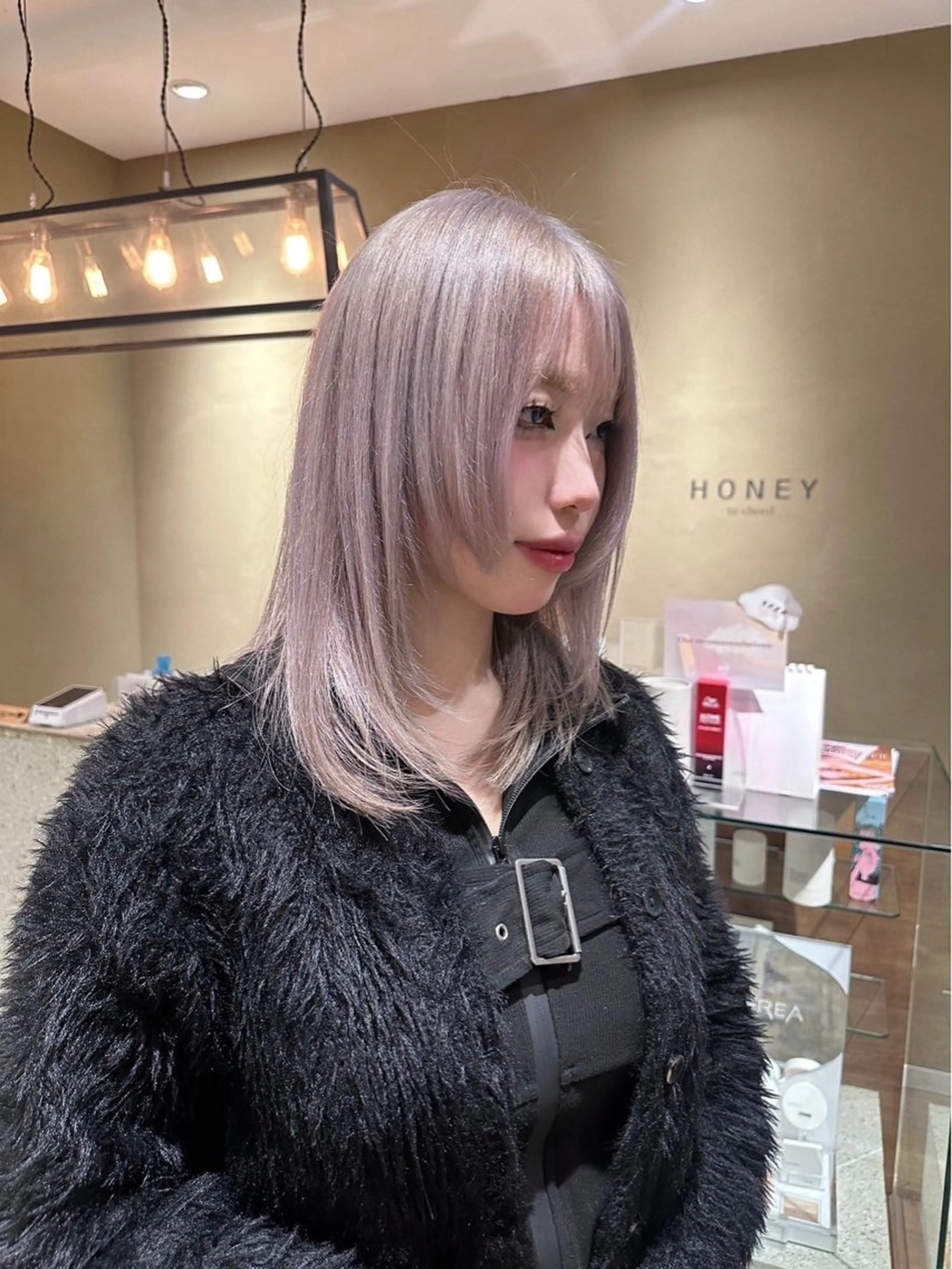 カラー ヘアカラー YUI.⋆𝜗𝜚 /レイヤー/ボブのヘアスタイル