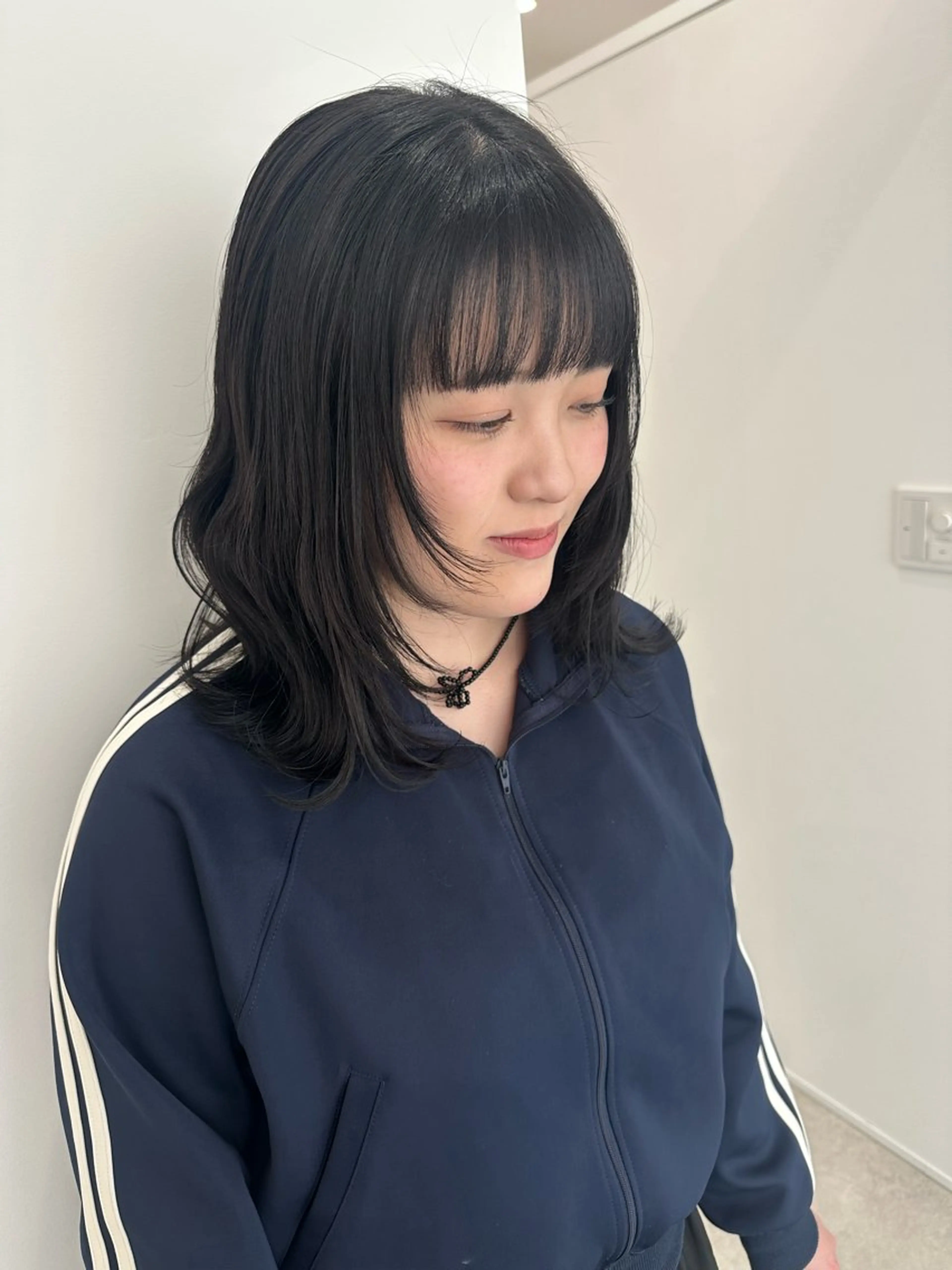 ミディアム カラー カット ヘアカラー トリートメント レイヤー/ナチュラル 💐nao.のヘアスタイル