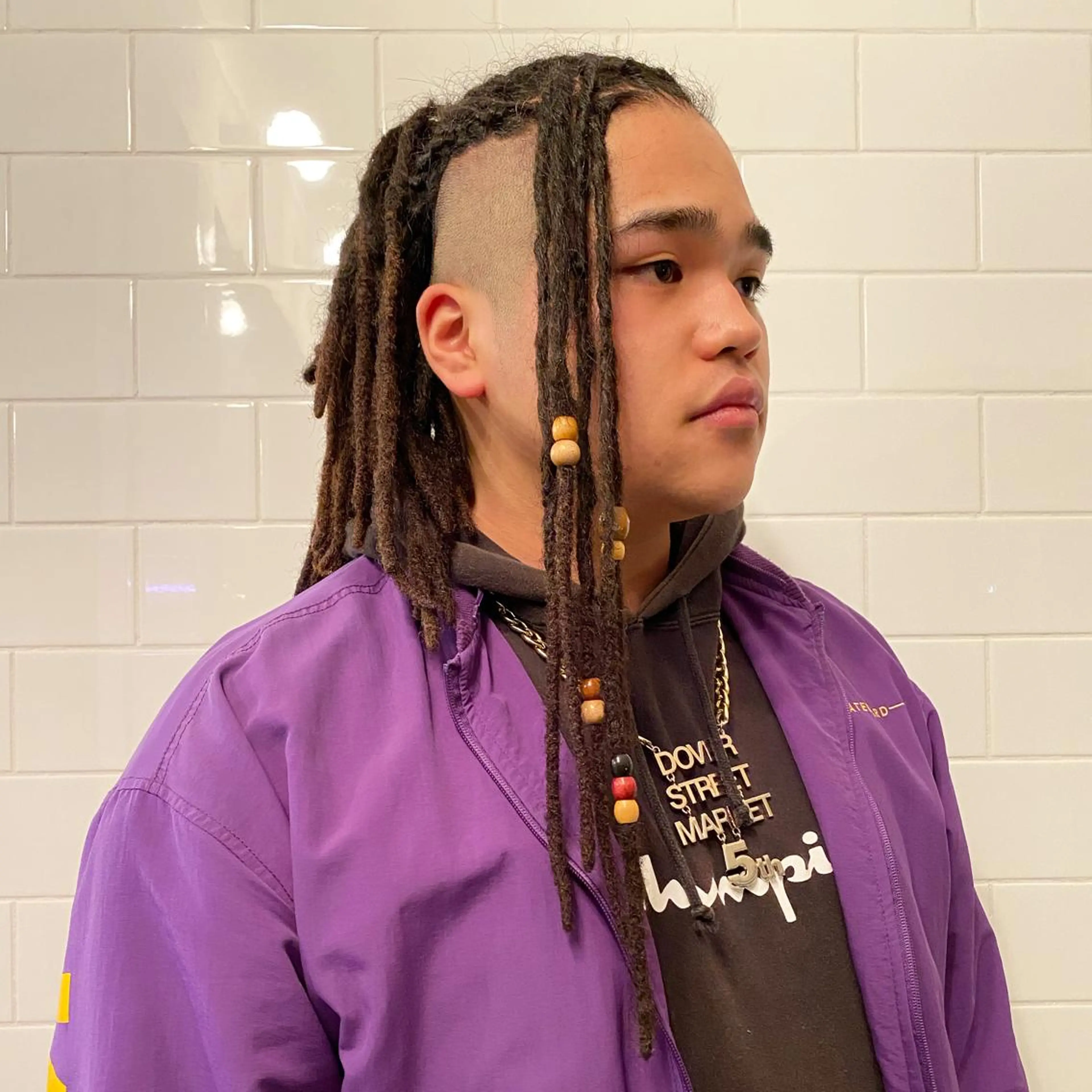 ロング カラー パーマ ヘアアレンジ メンズ キッズ ネイル マツエク・マツパ 中元 淳のヘアスタイル