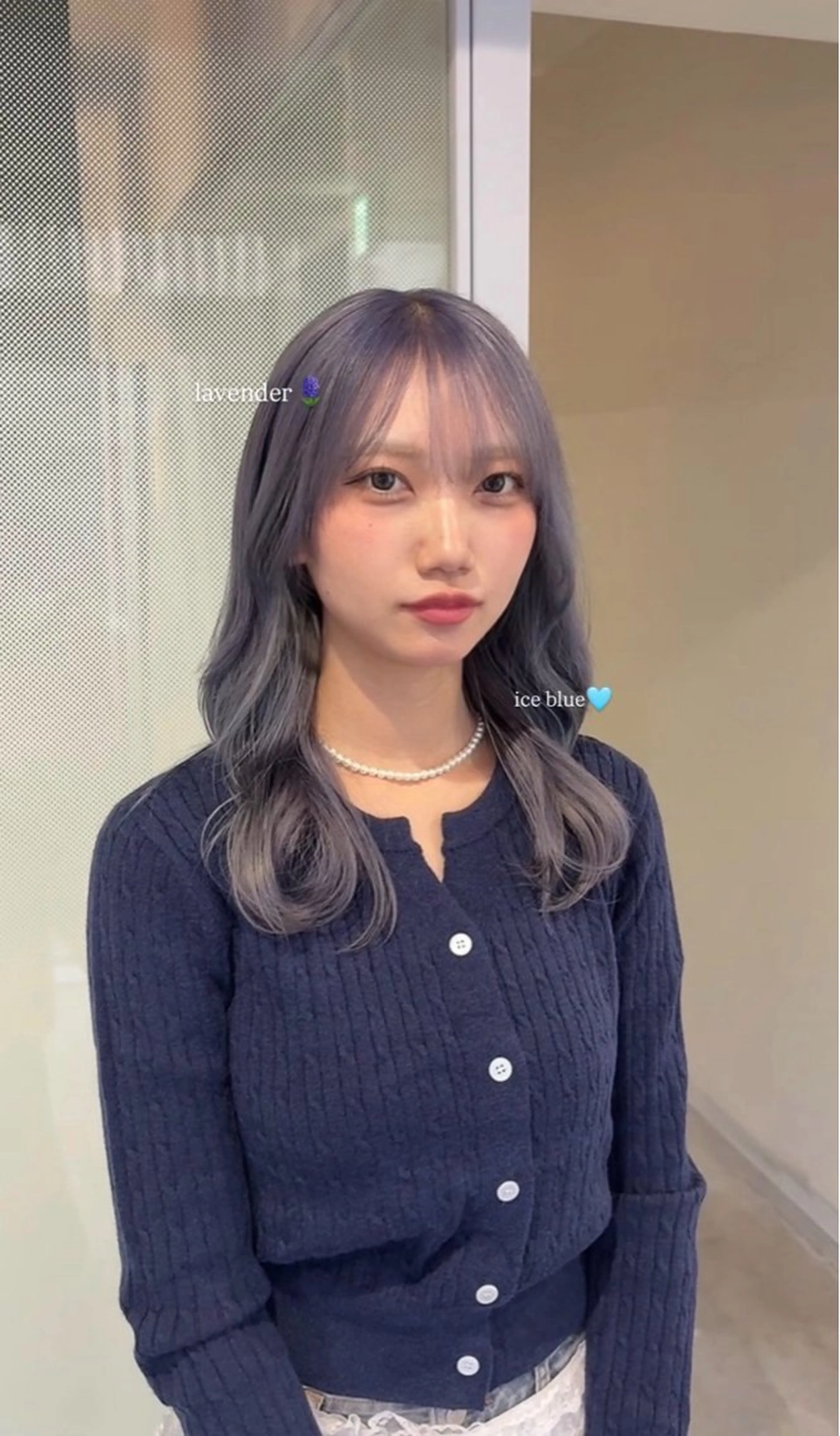 ミディアム カラー ブリーチ 透明感カラー ヘアカラー 坂本奈都美 🎀のヘアスタイル