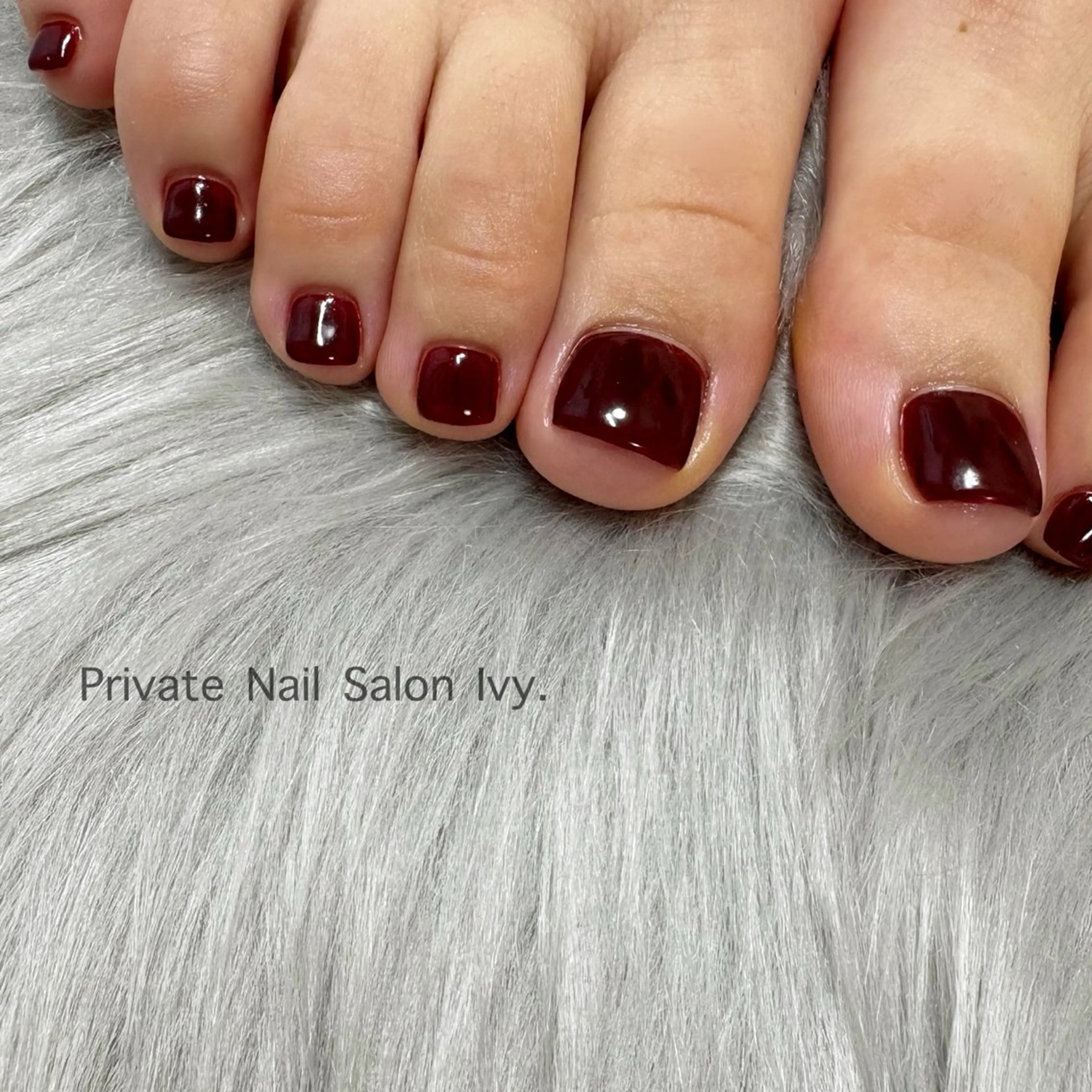 【フットジェルオフウォーターケア込み】ワンカラー（指周りオイル角質付き☆）の写真