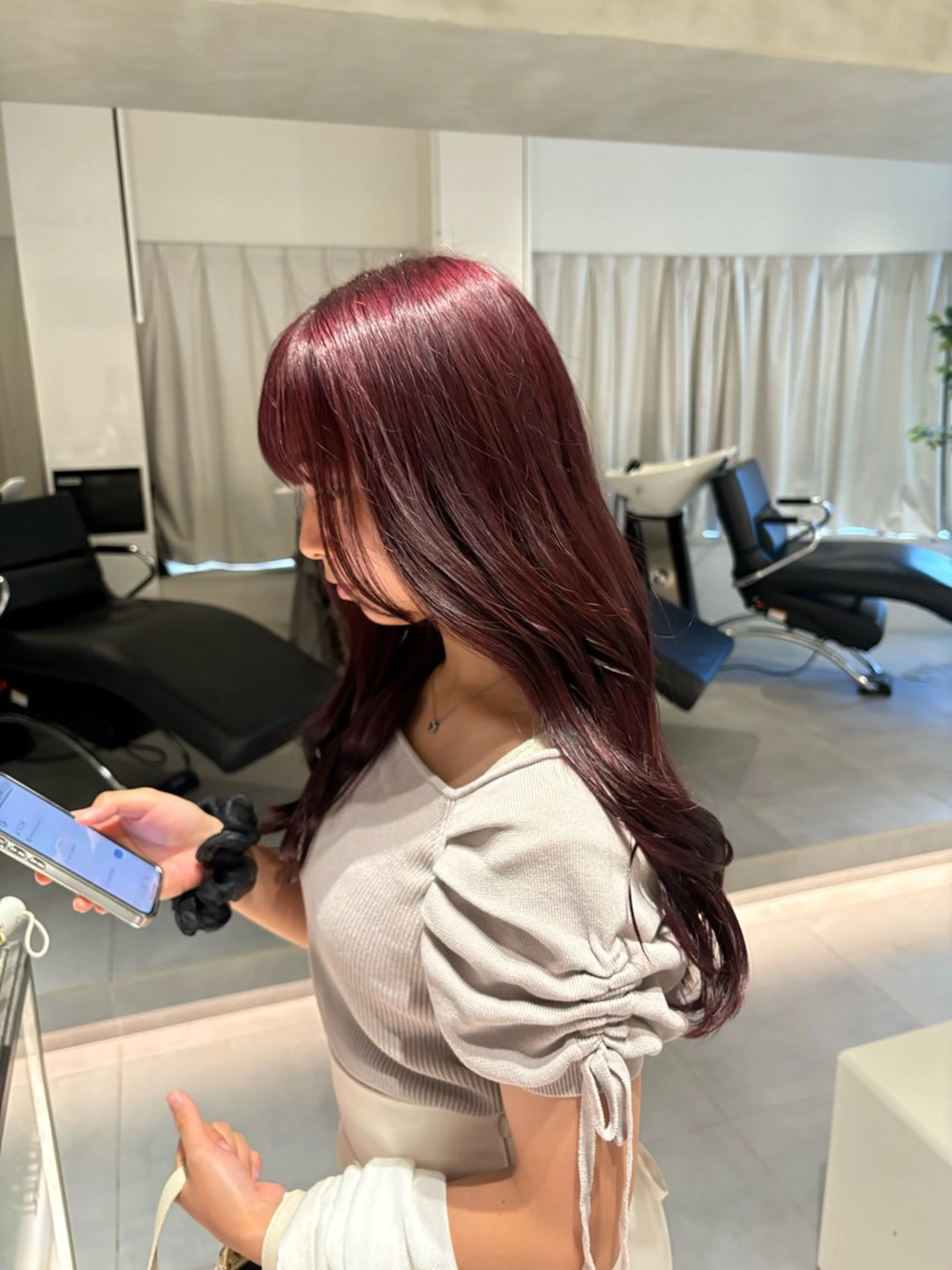 ロング カラー ヘアカラー トリートメント ヘッドスパ ヘアセット lulu.表参道所属・似合わせレイヤー✨️ RIEのヘアスタイル