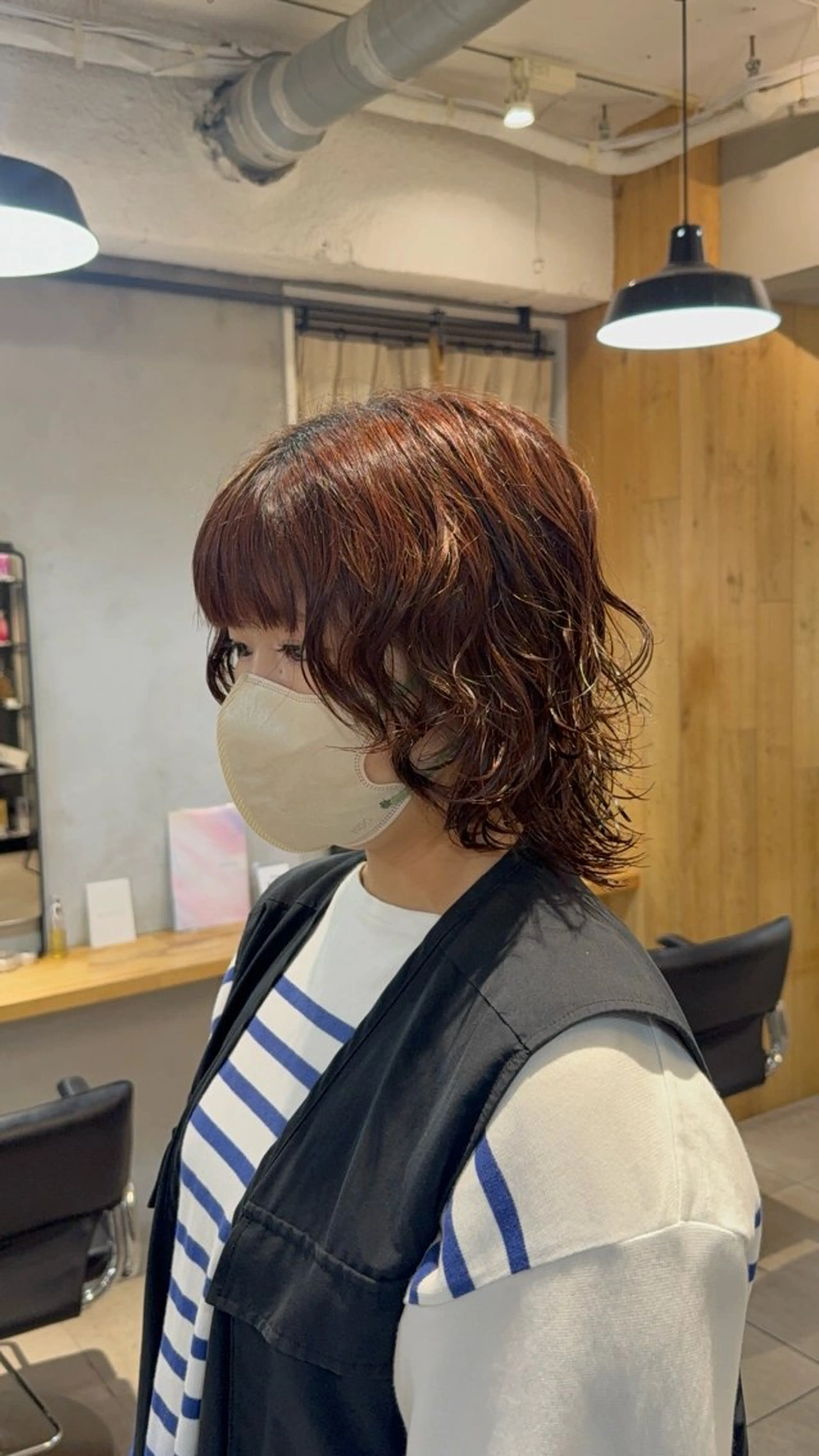 ショート パーマ パーマ トリートメント Lomalia もえか/ボブパーマのヘアスタイル