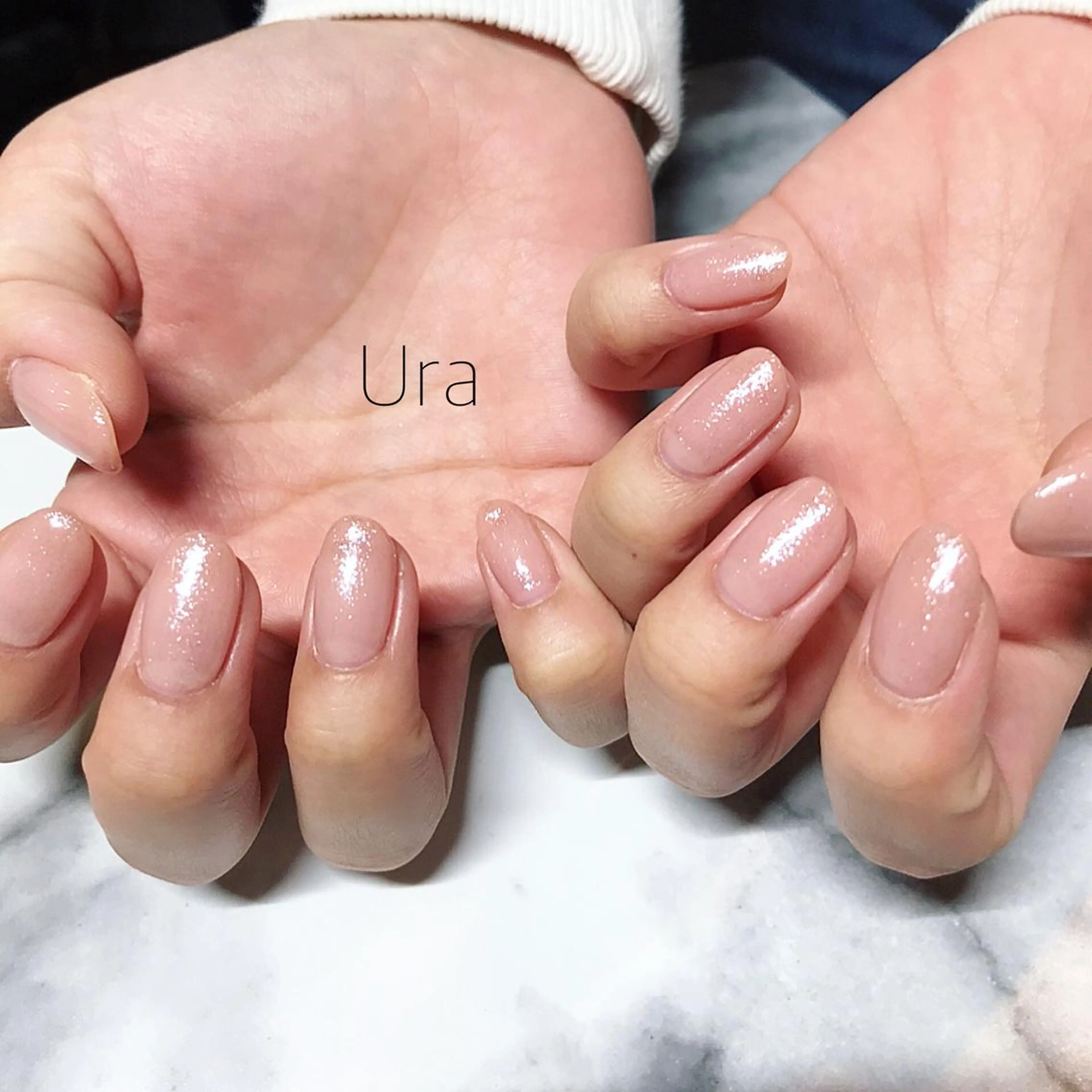 ネイル ラメ(グリッター) ラメグラデーション ワンカラーネイル UrakoNail 《nail》のネイルデザイン