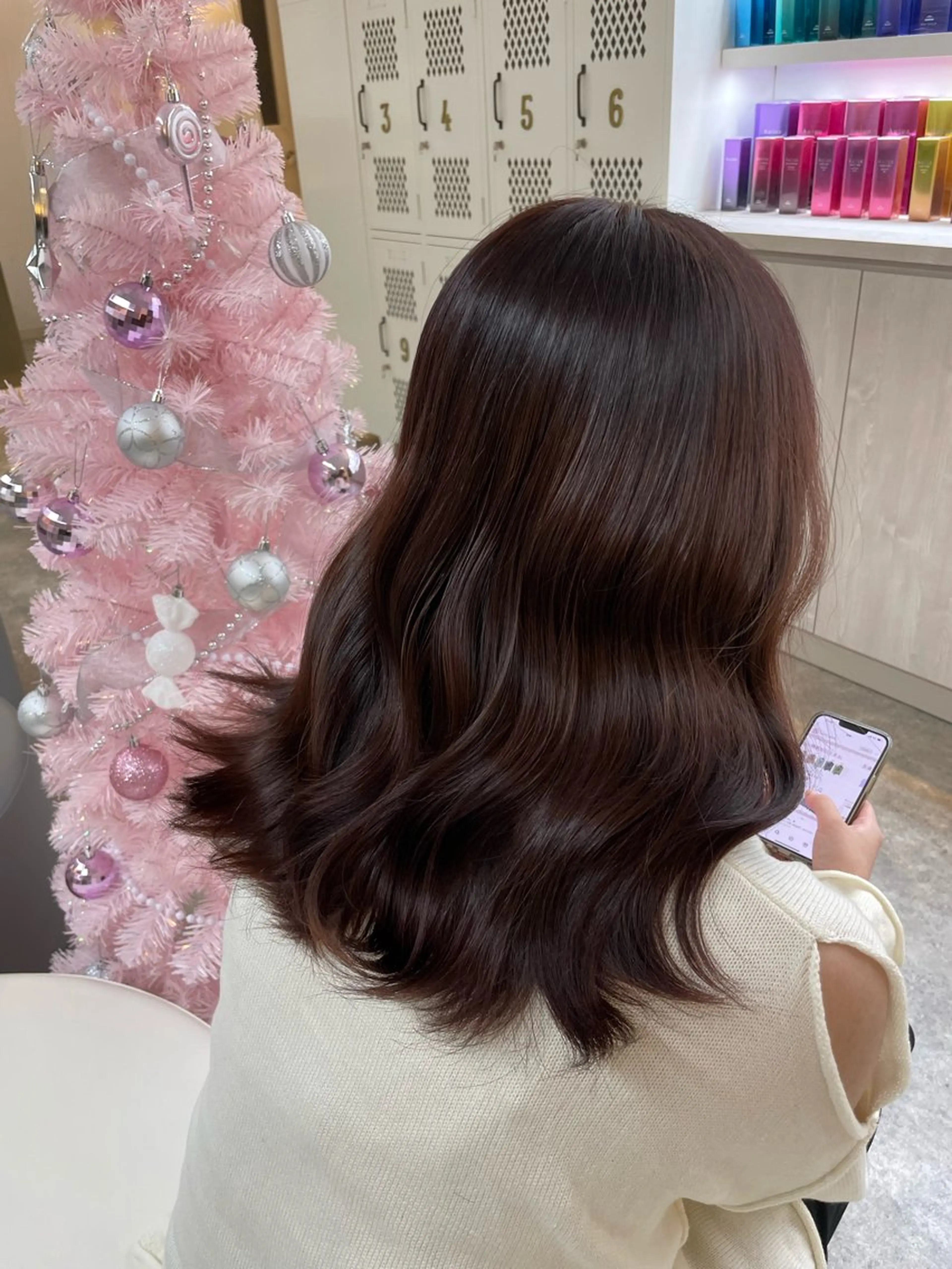 セミロング 柳田 光のヘアスタイル